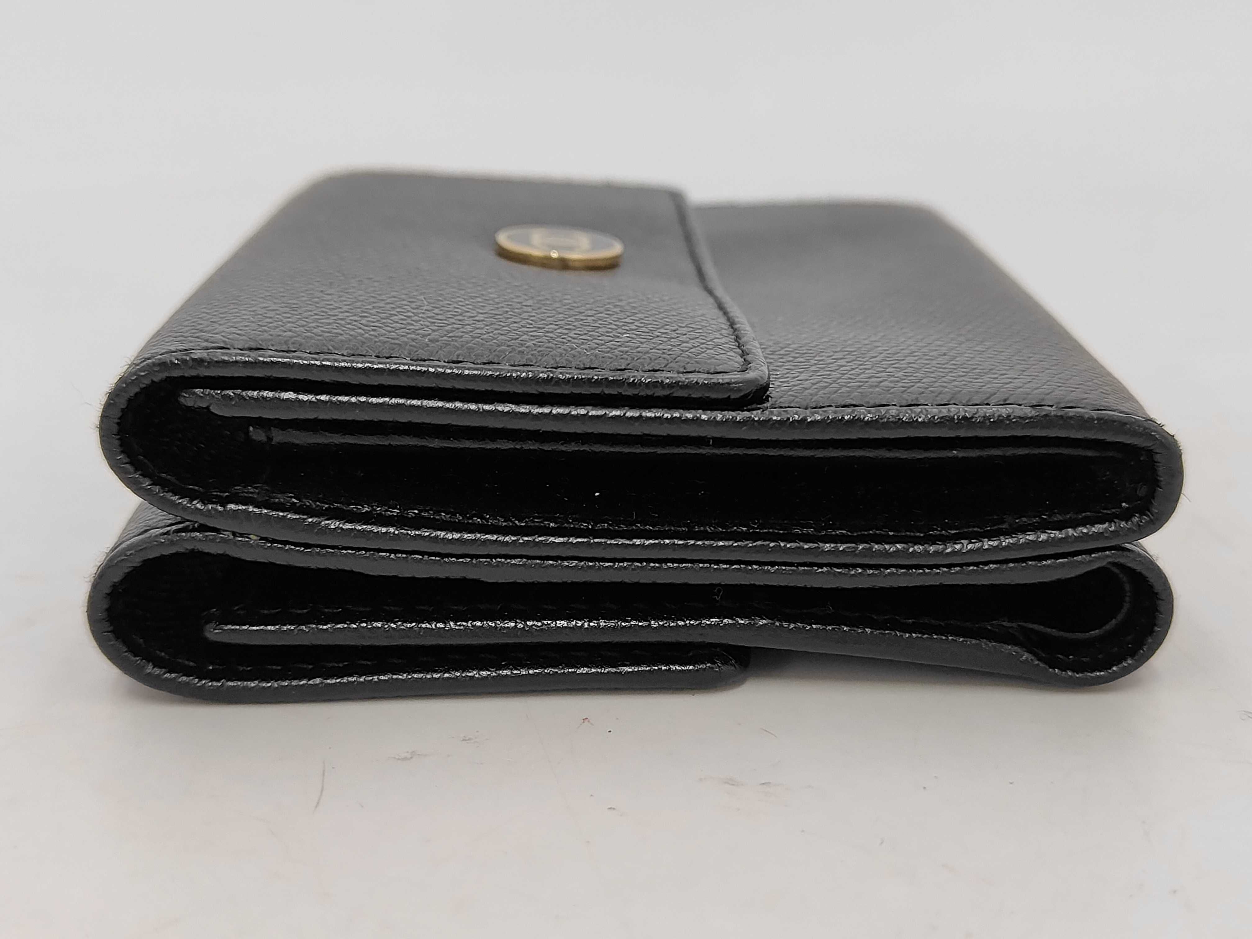 Coco Button Coco Mark Black Wallet 33 — view 6