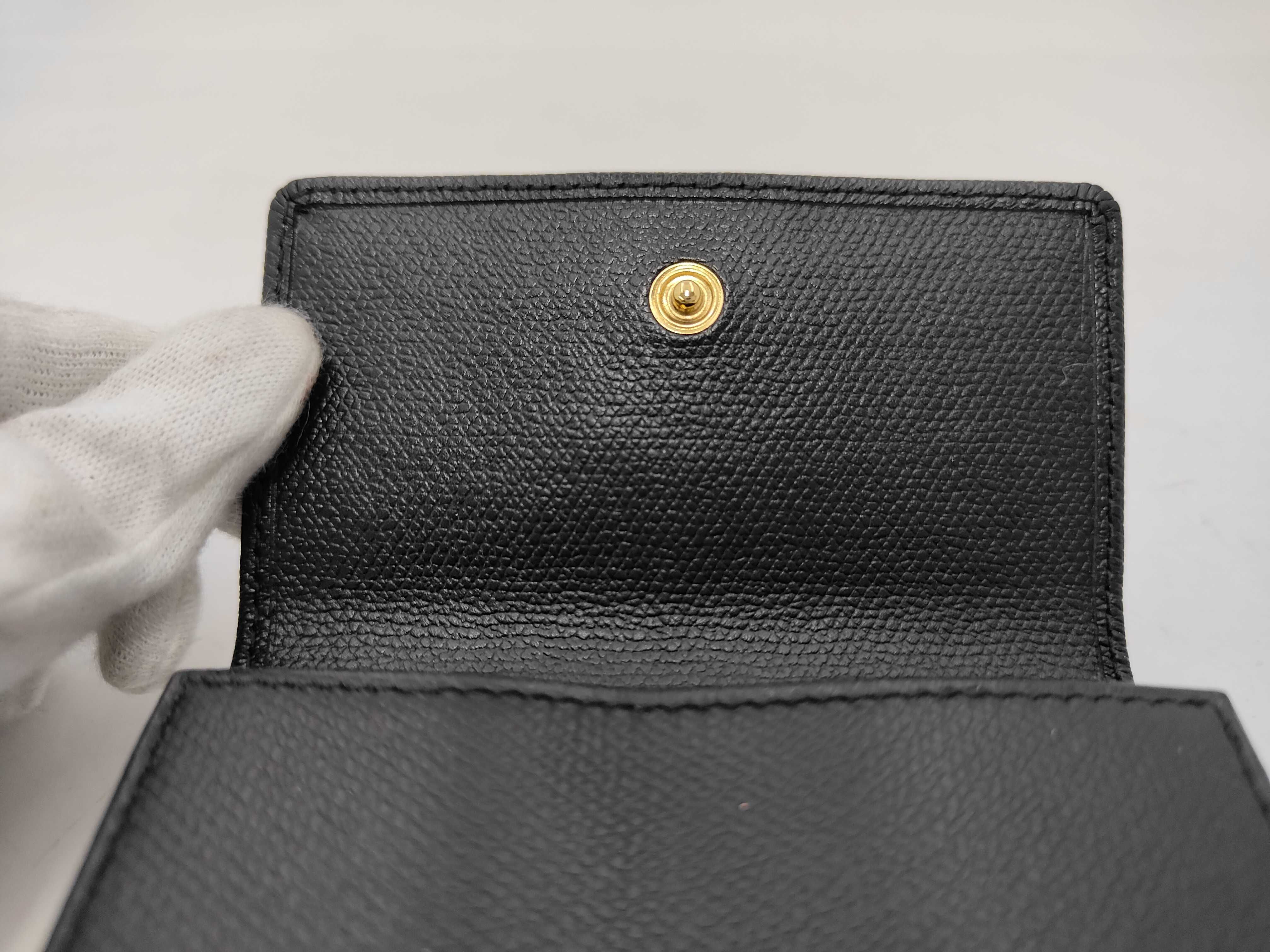 Coco Button Coco Mark Black Wallet 33 — view 8