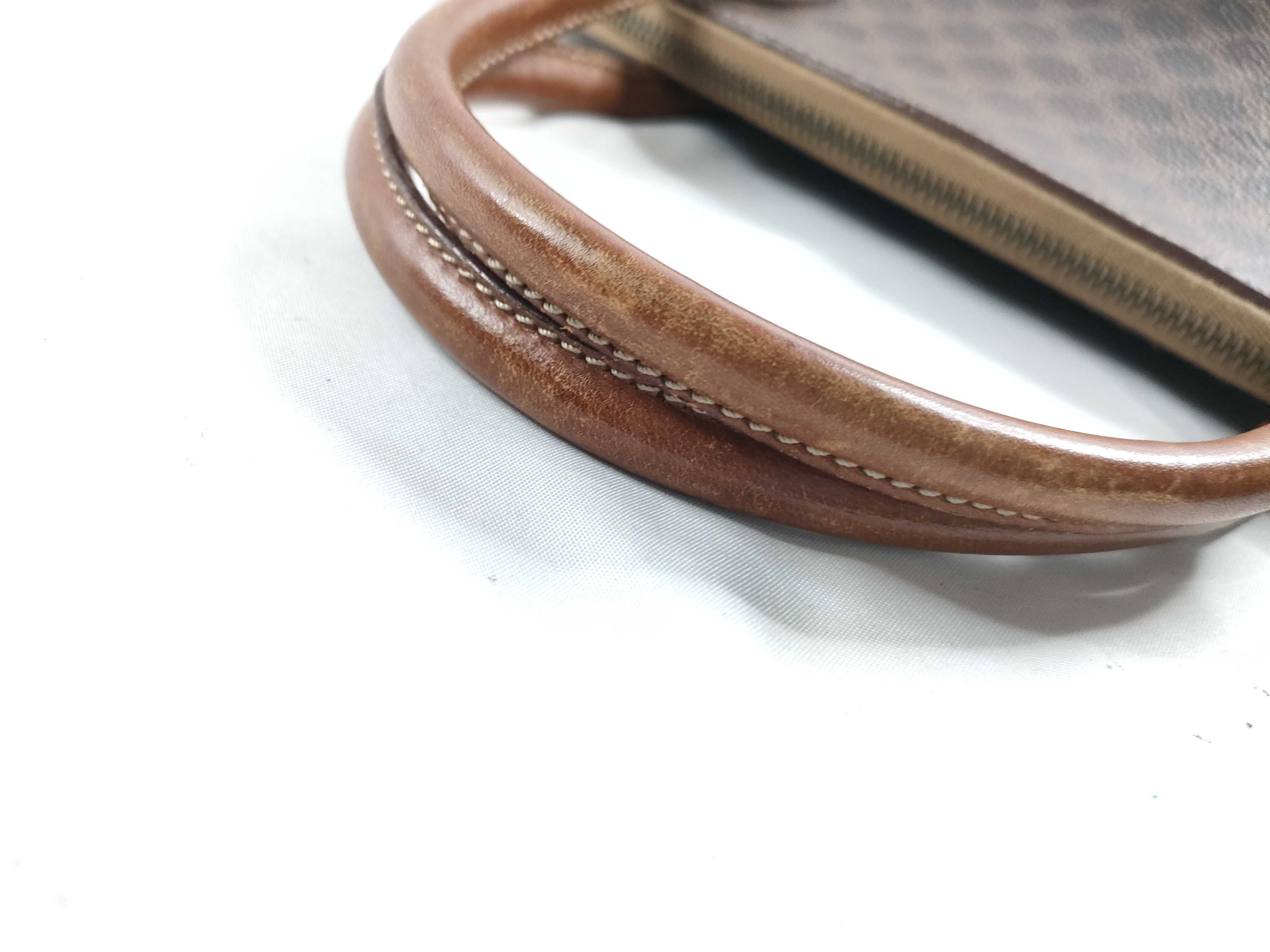 handbag, Celine Macadam handbag, dome-shaped, PVC leather, Triomphe brown handbag — view 7