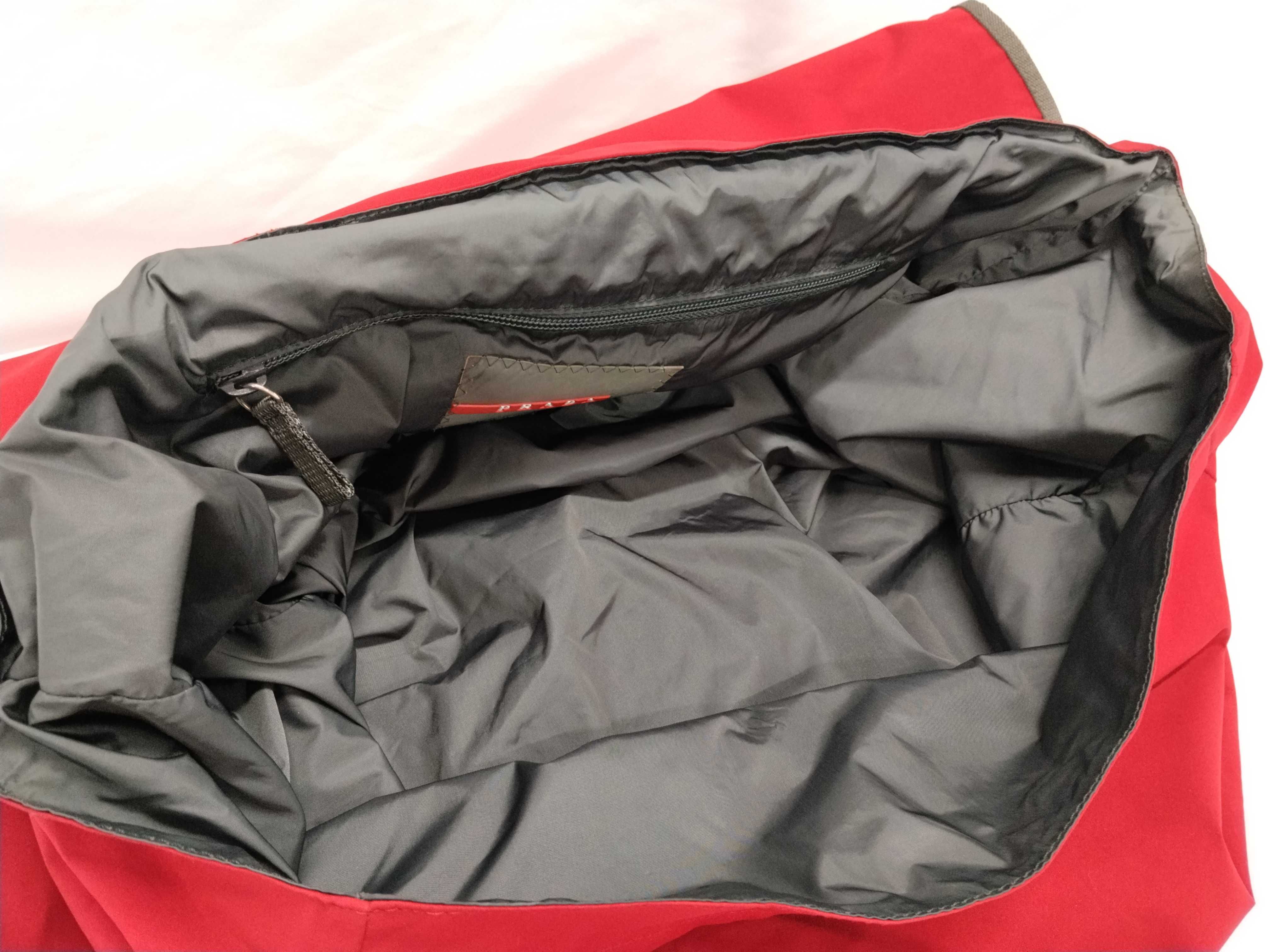 Sport Nylon Shoulder Bag, Red — view 13