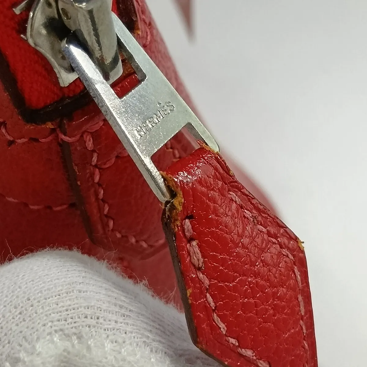 Bolide 27 Chevre Rouge Vif Silver Hardware H:2004 — view 14