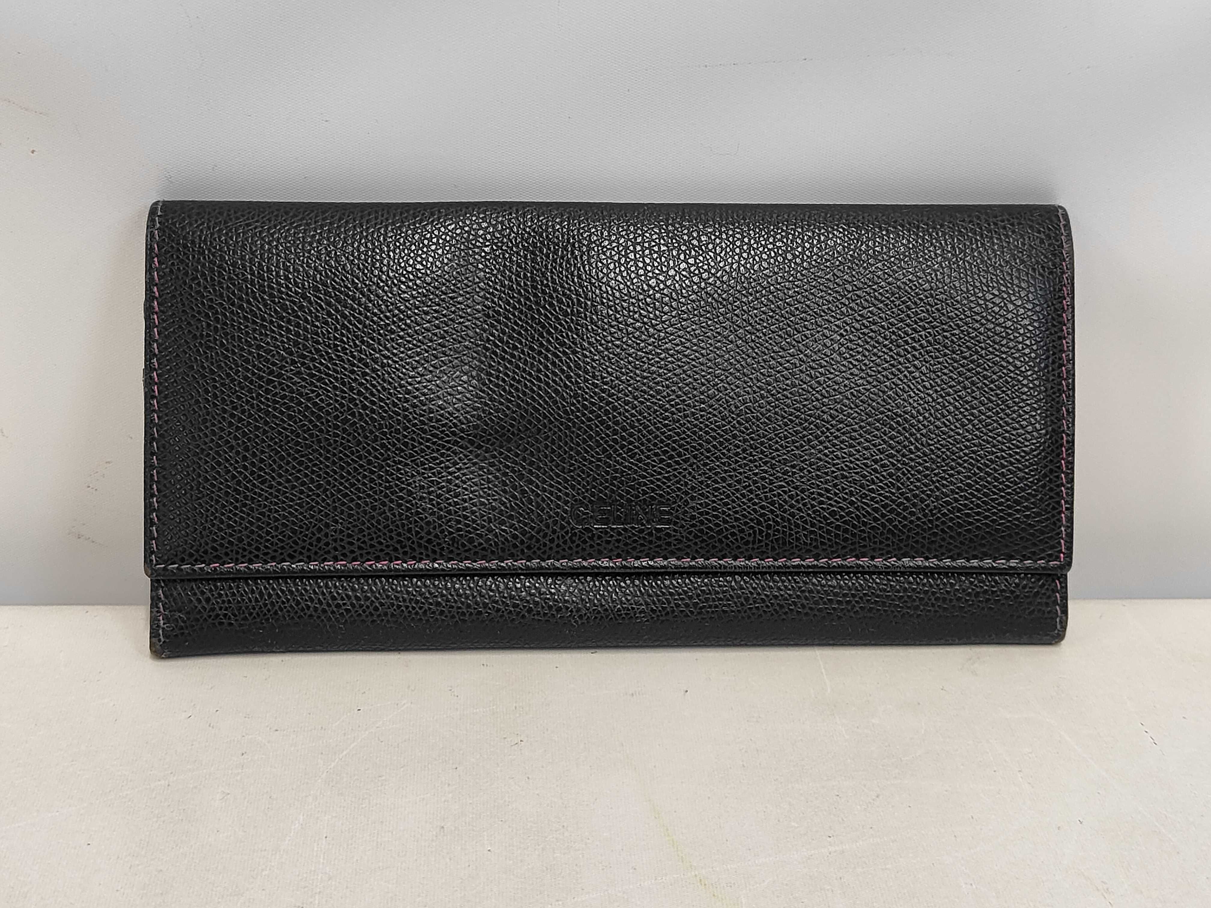 Logo Leather Long Wallet