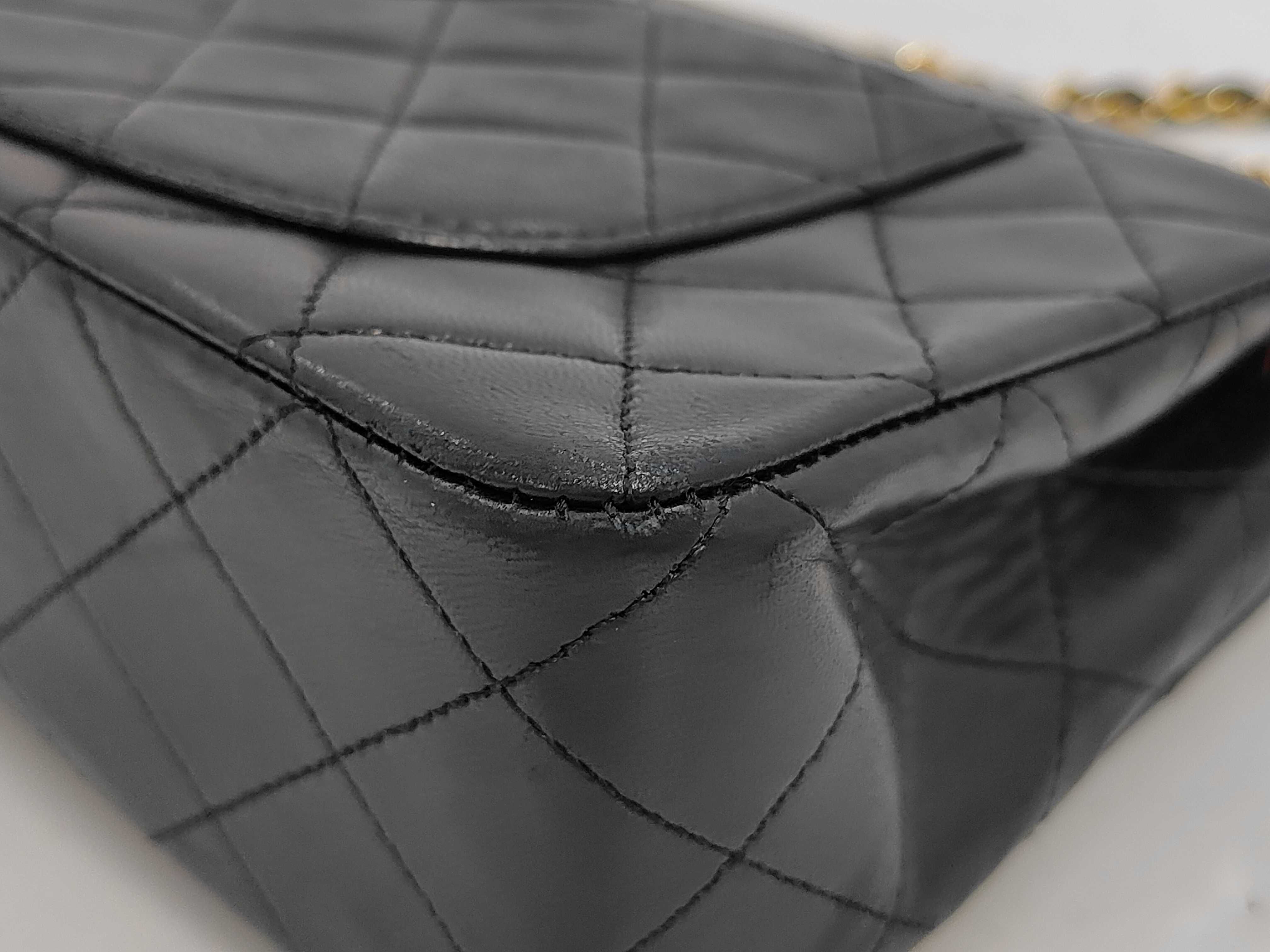 Matelassé 23 Lambskin Double Flap Double Chain Shoulder Bag — view 3