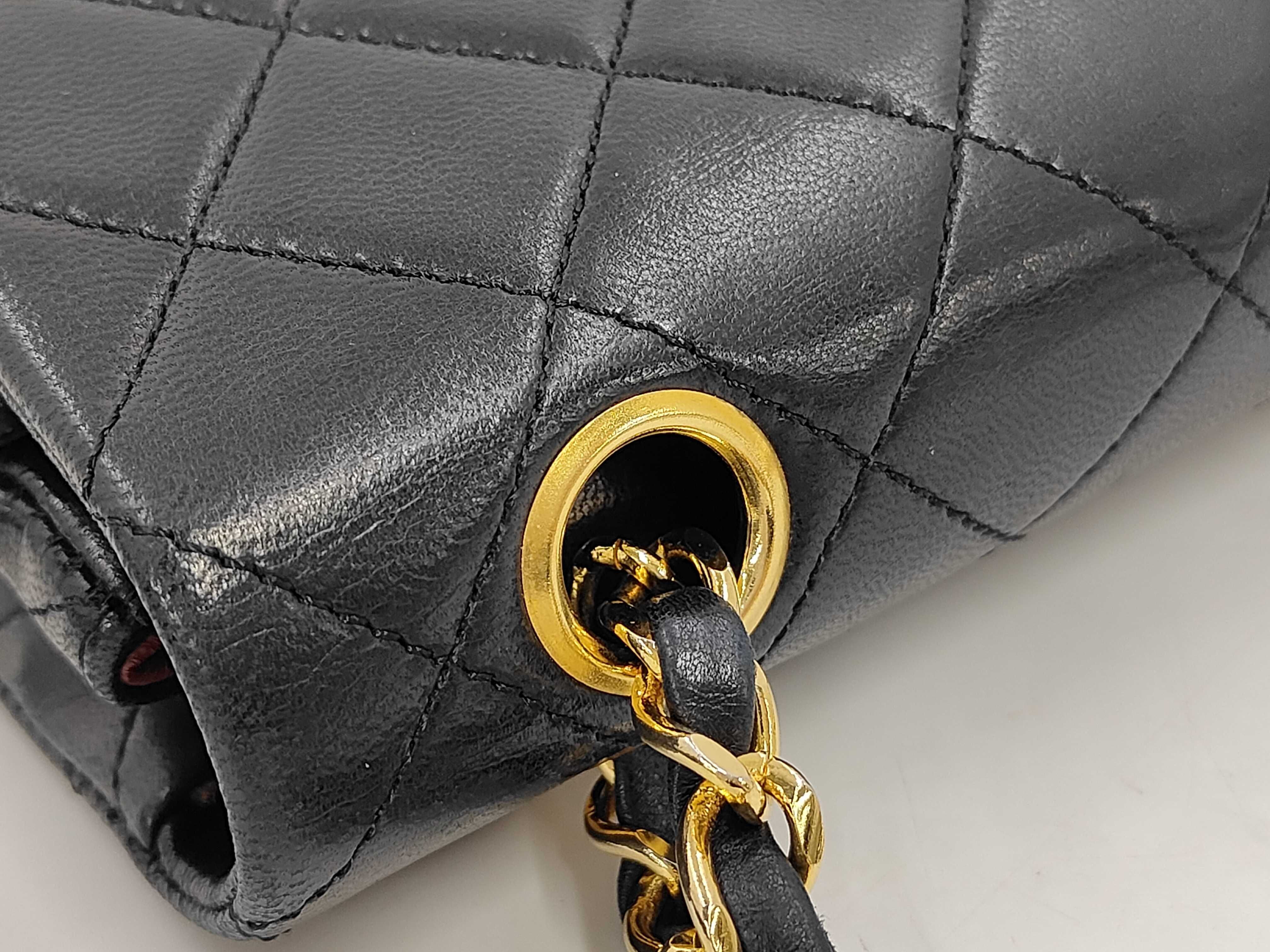 Matelassé 23 Lambskin Double Flap Double Chain Shoulder Bag — view 7