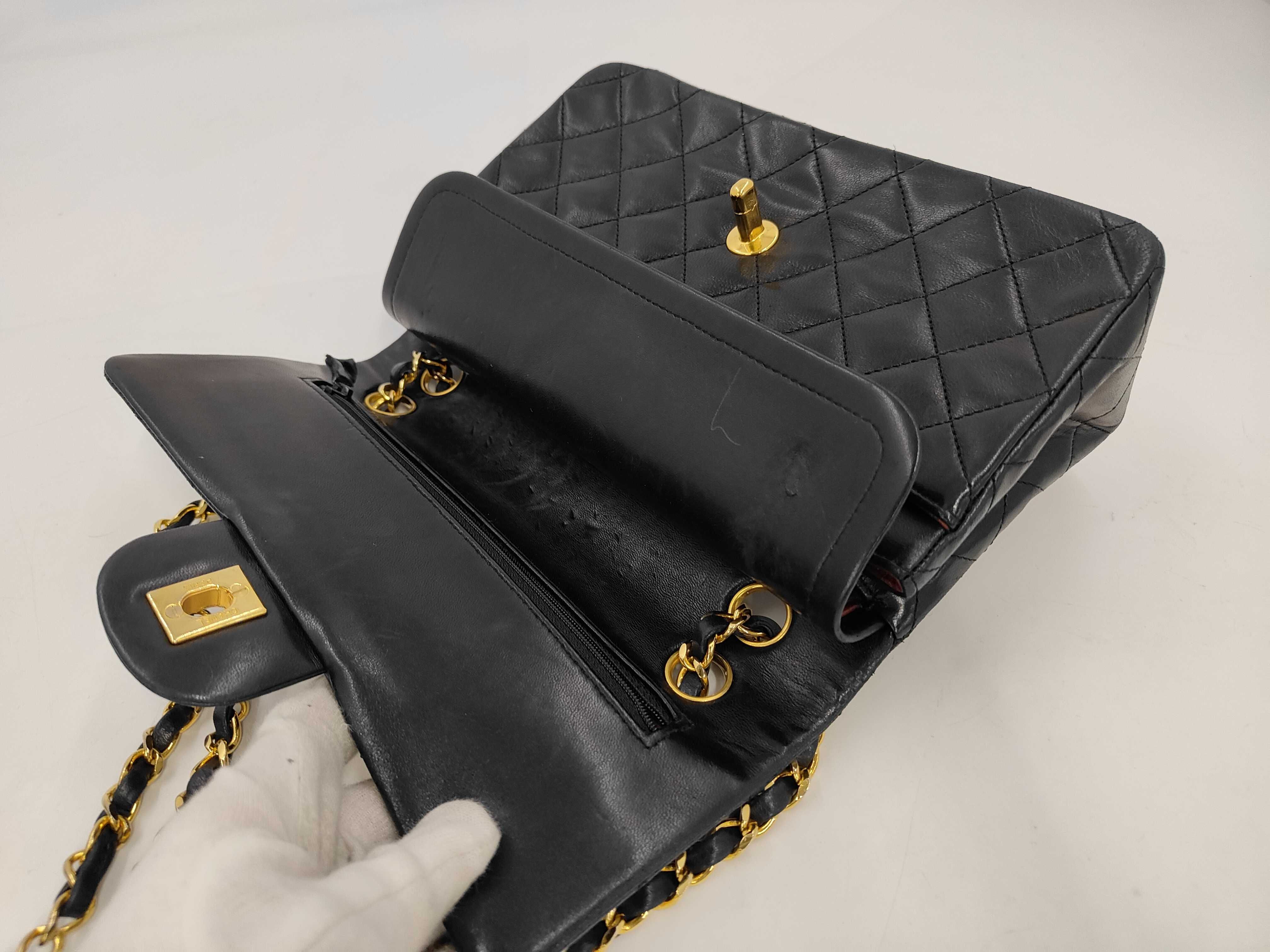 Matelassé 23 Lambskin Double Flap Double Chain Shoulder Bag — view 8
