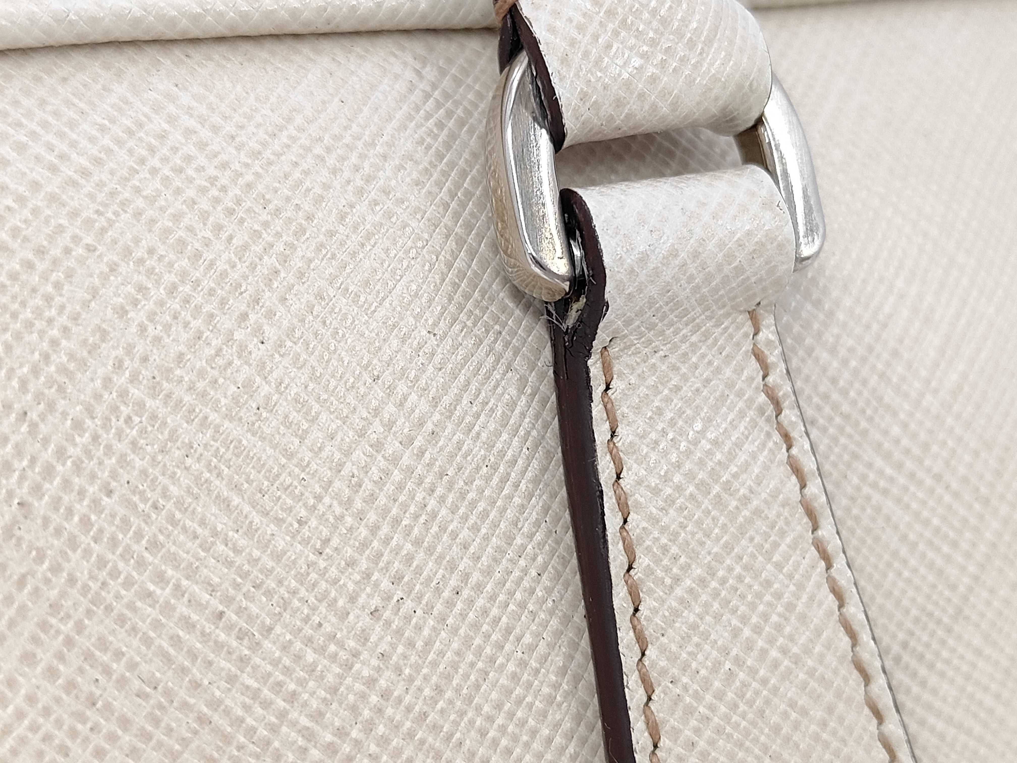 Saffiano Leather Handbag with Triangle Logo — view 3