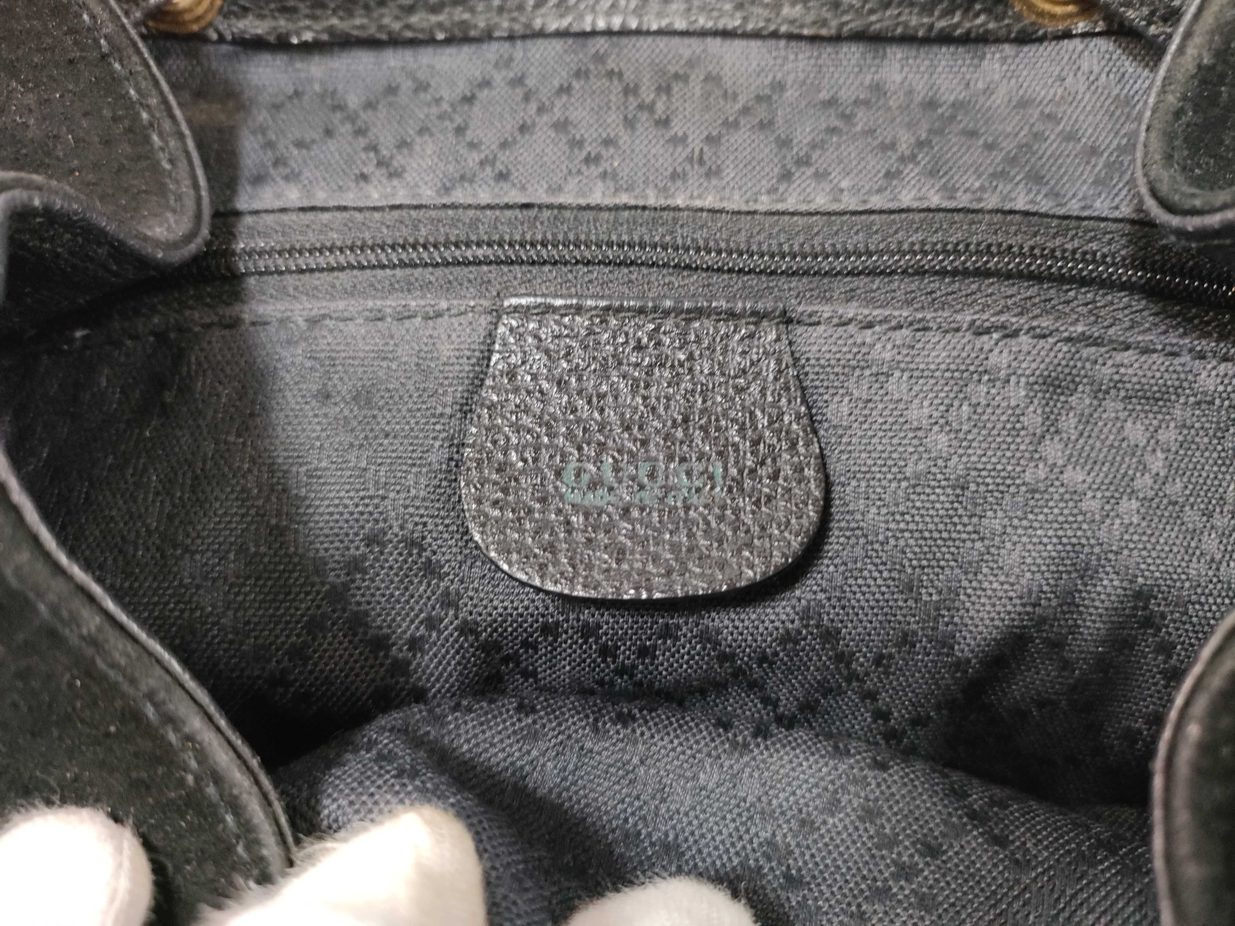 Bamboo 003-2058-0016 Black Leather Backpack — view 11