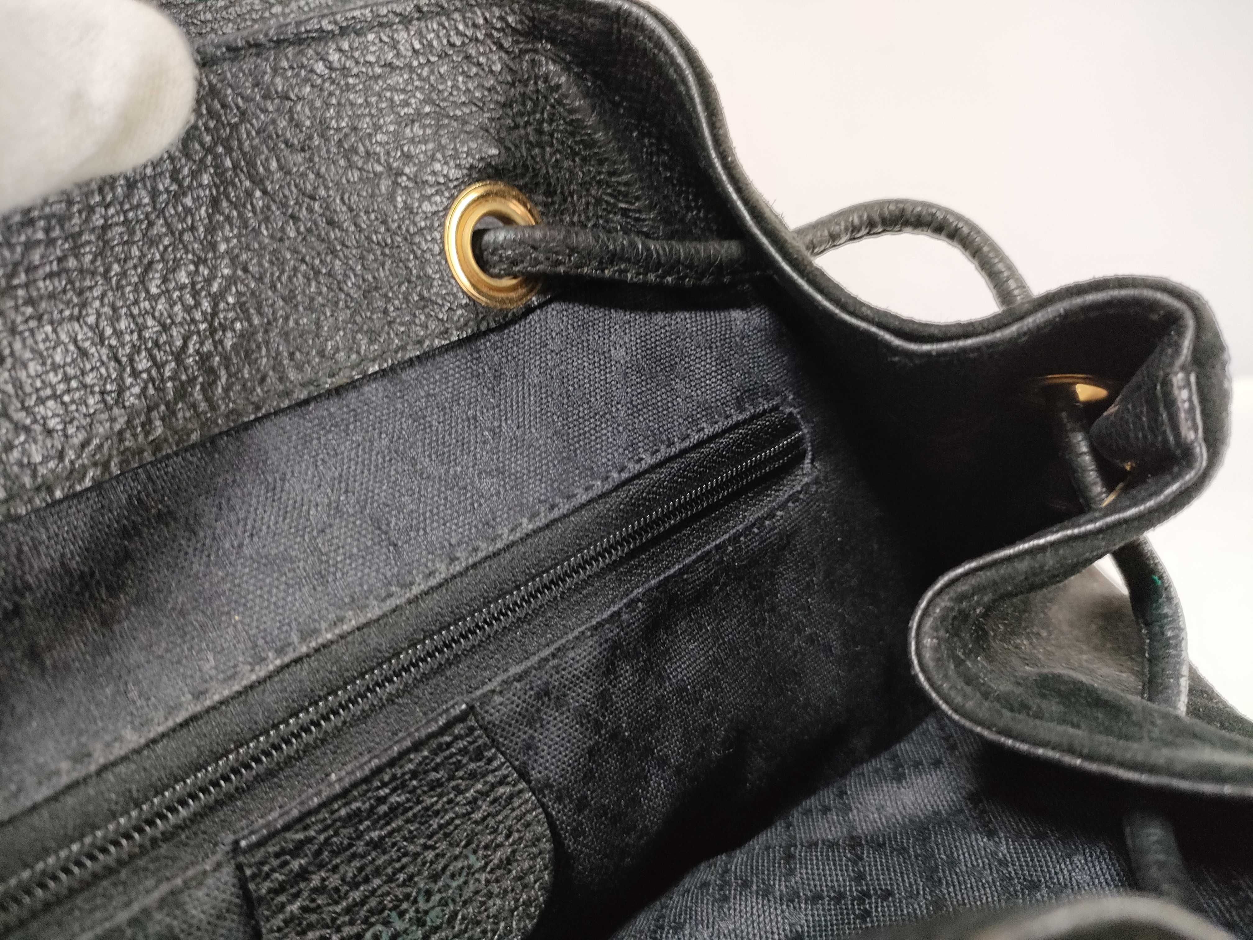 Bamboo 003-2058-0016 Black Leather Backpack — view 12