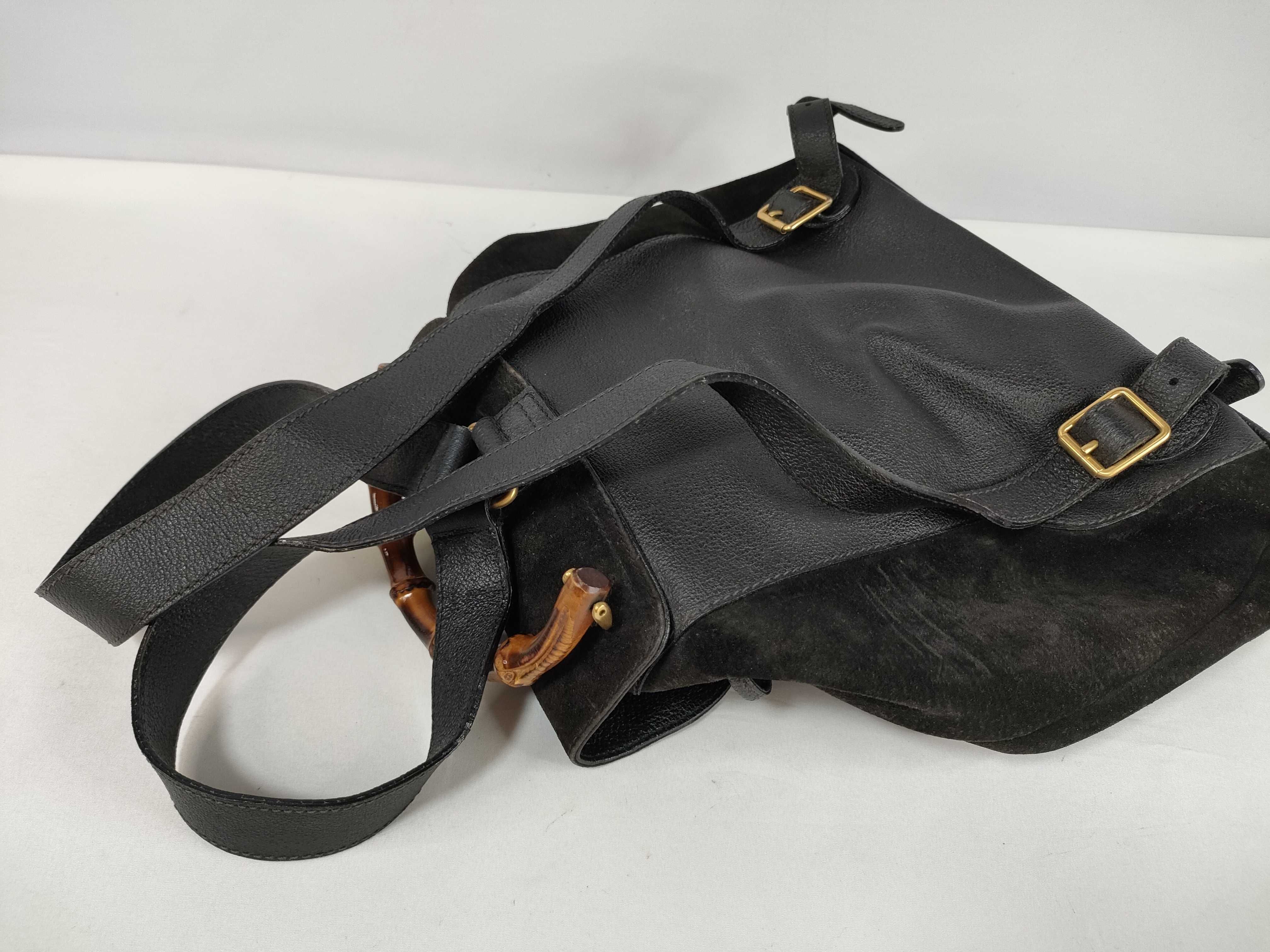 Bamboo 003-2058-0016 Black Leather Backpack — view 3