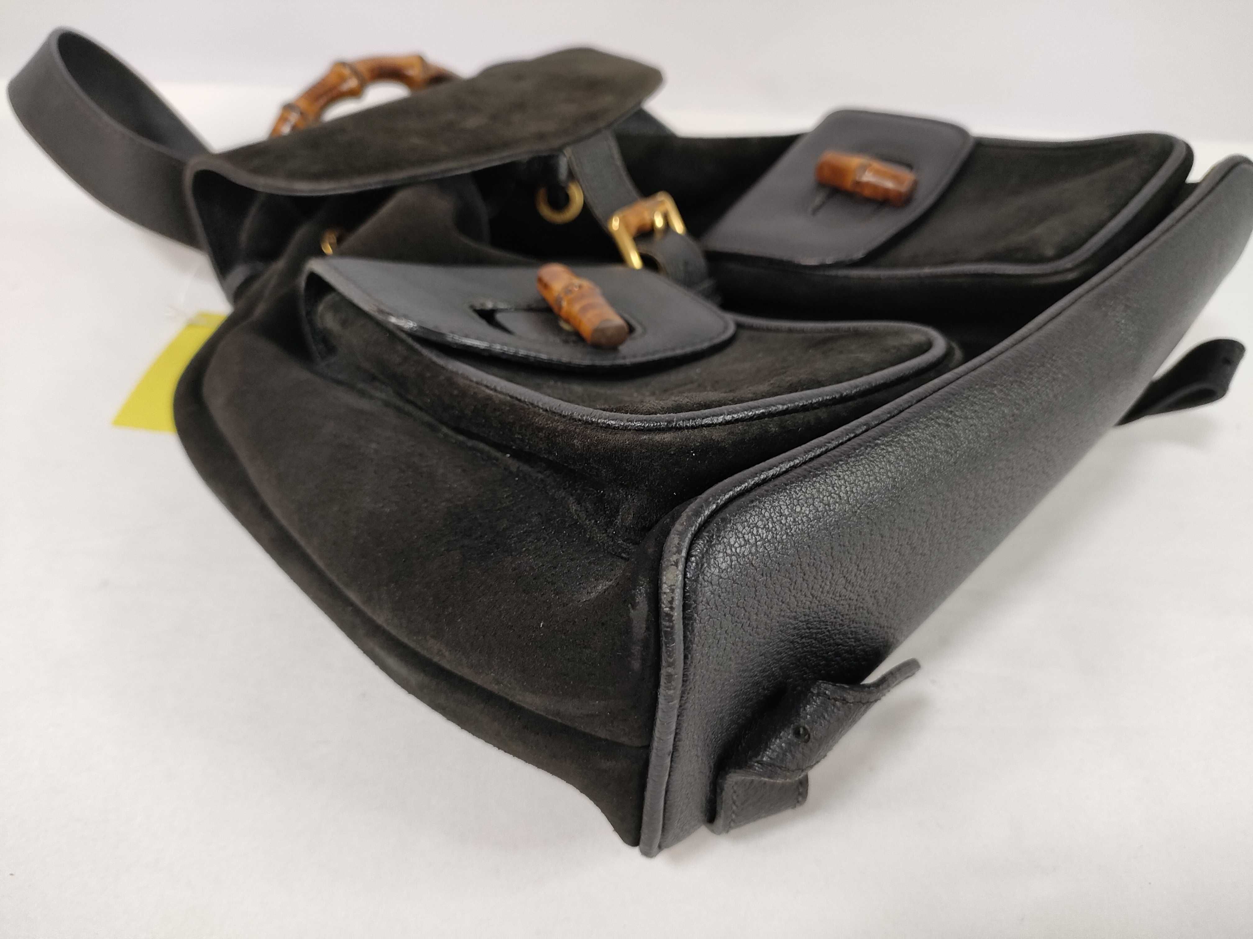 Bamboo 003-2058-0016 Black Leather Backpack — view 6