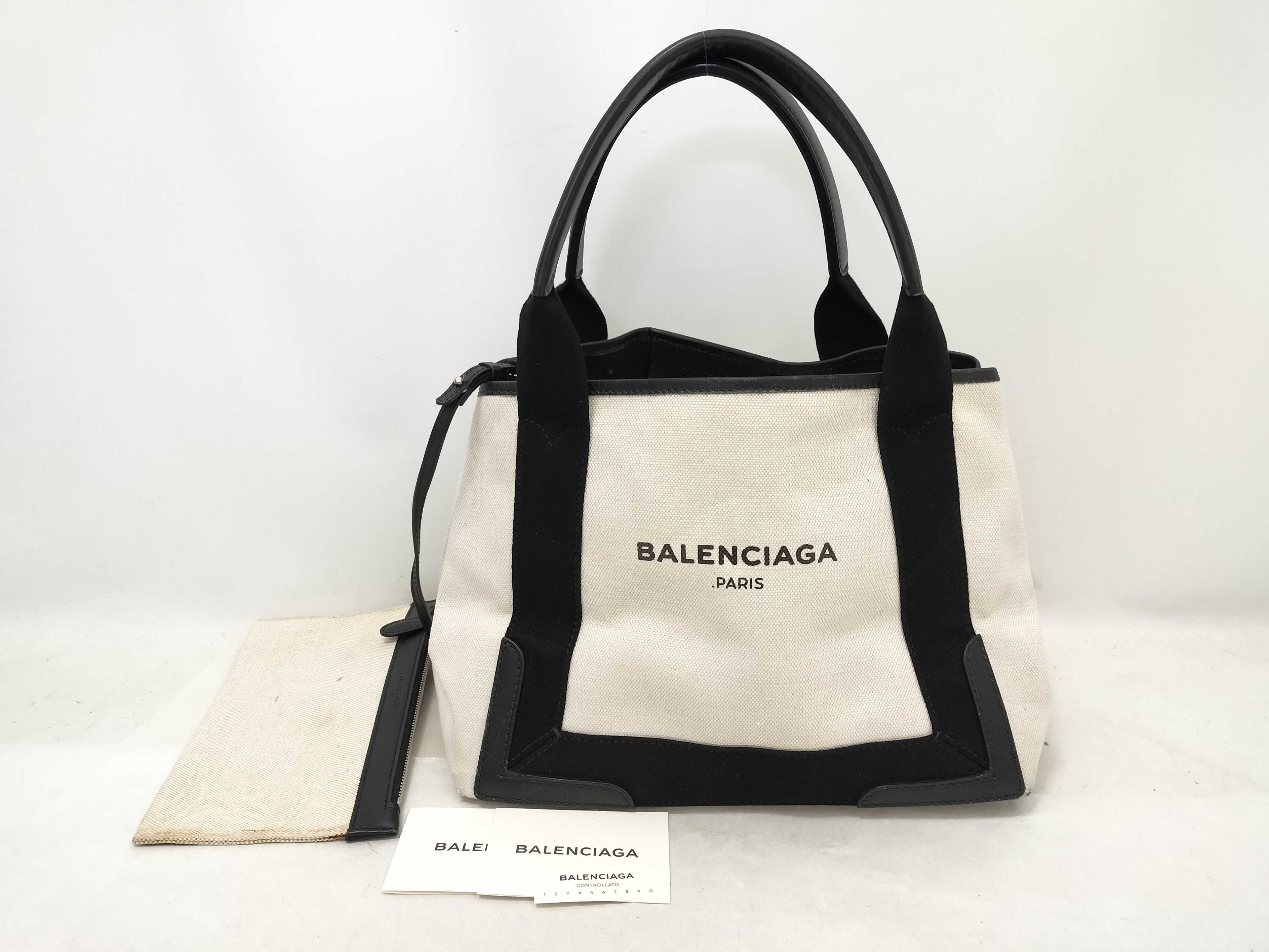 Navy Cabas S Tote Bag