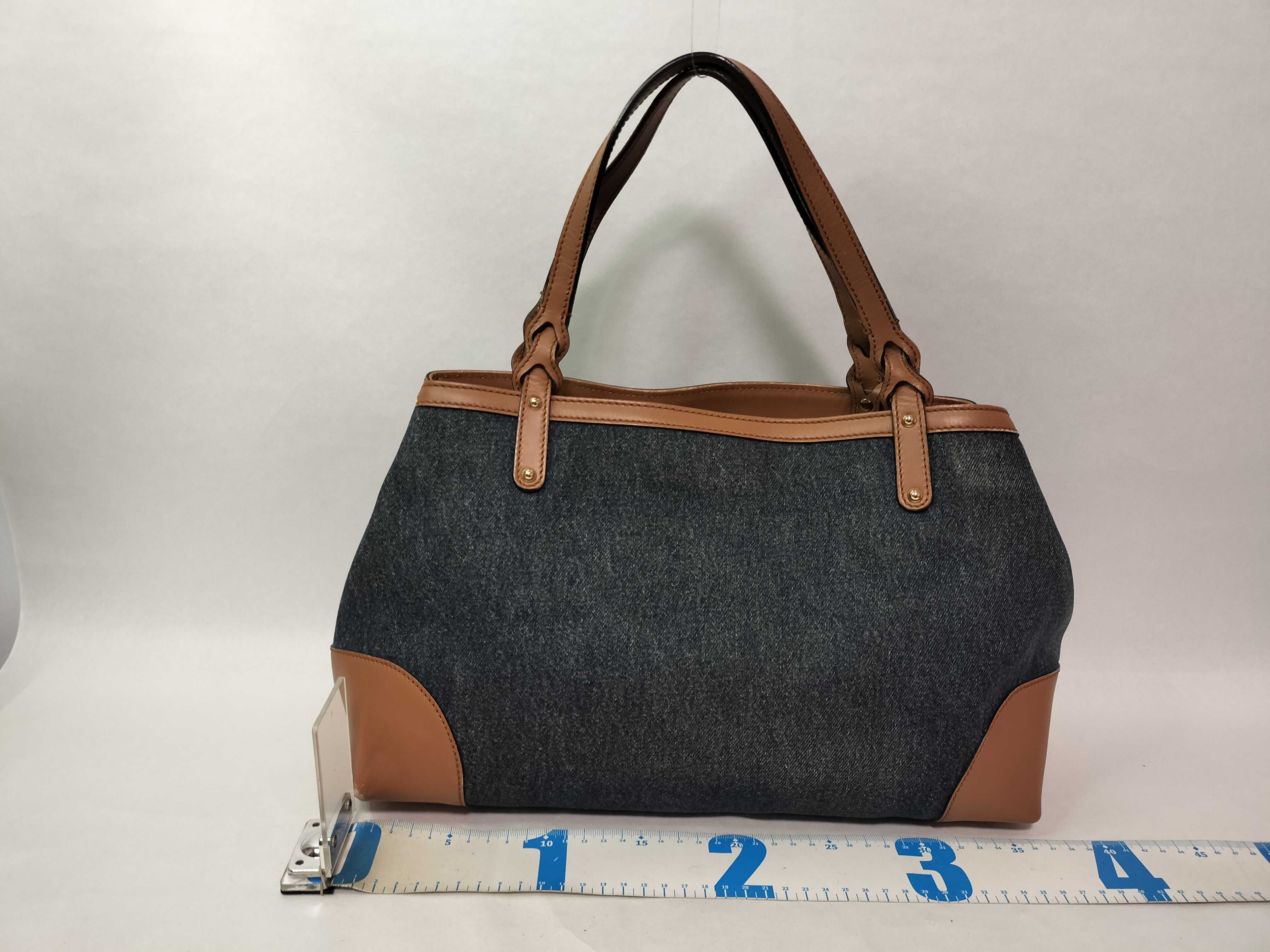 denim tote bag — view 2