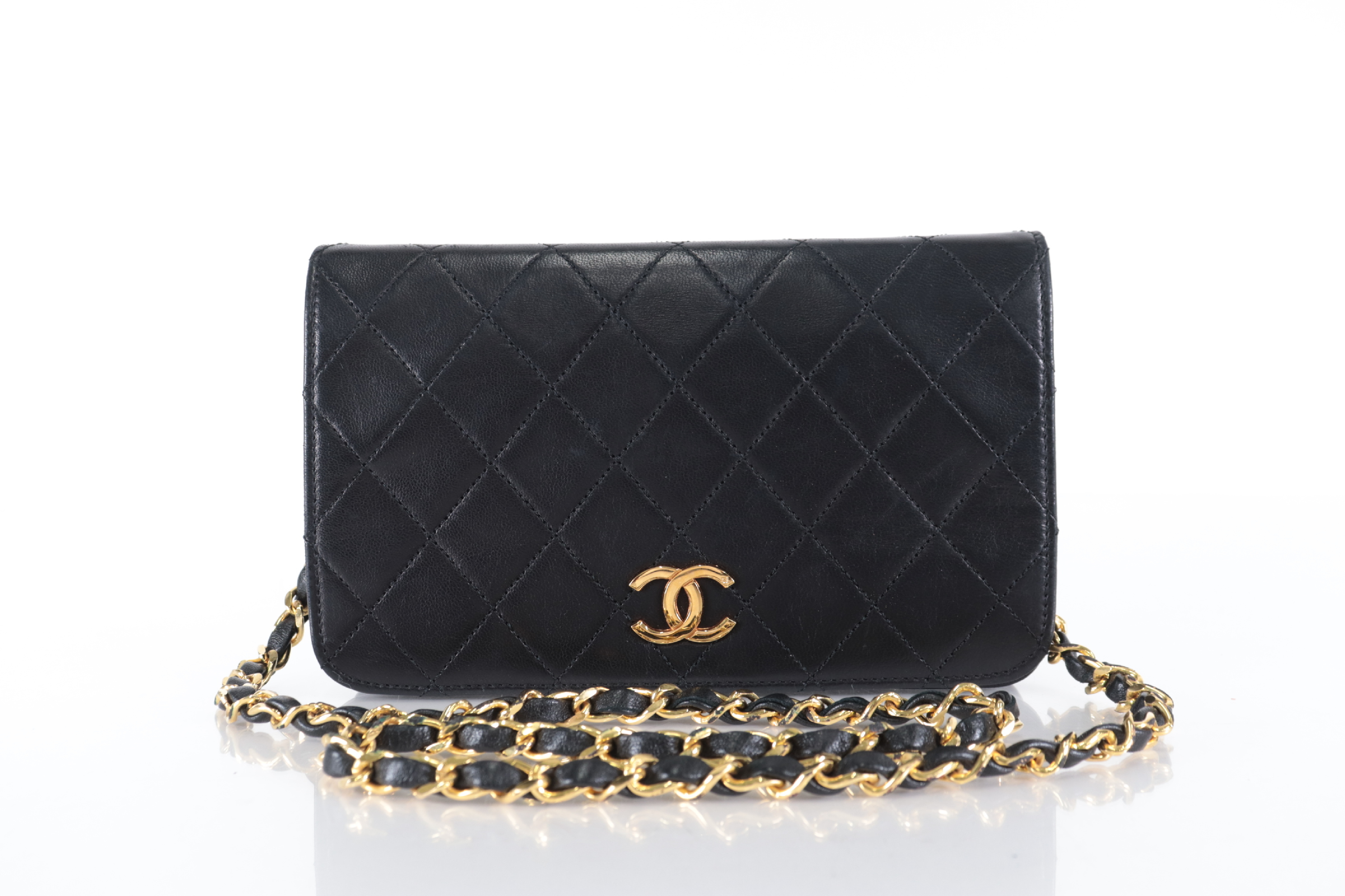 Full Flap Push Lambskin Chain Shoulder Bag (Serial Number 0) — view 2
