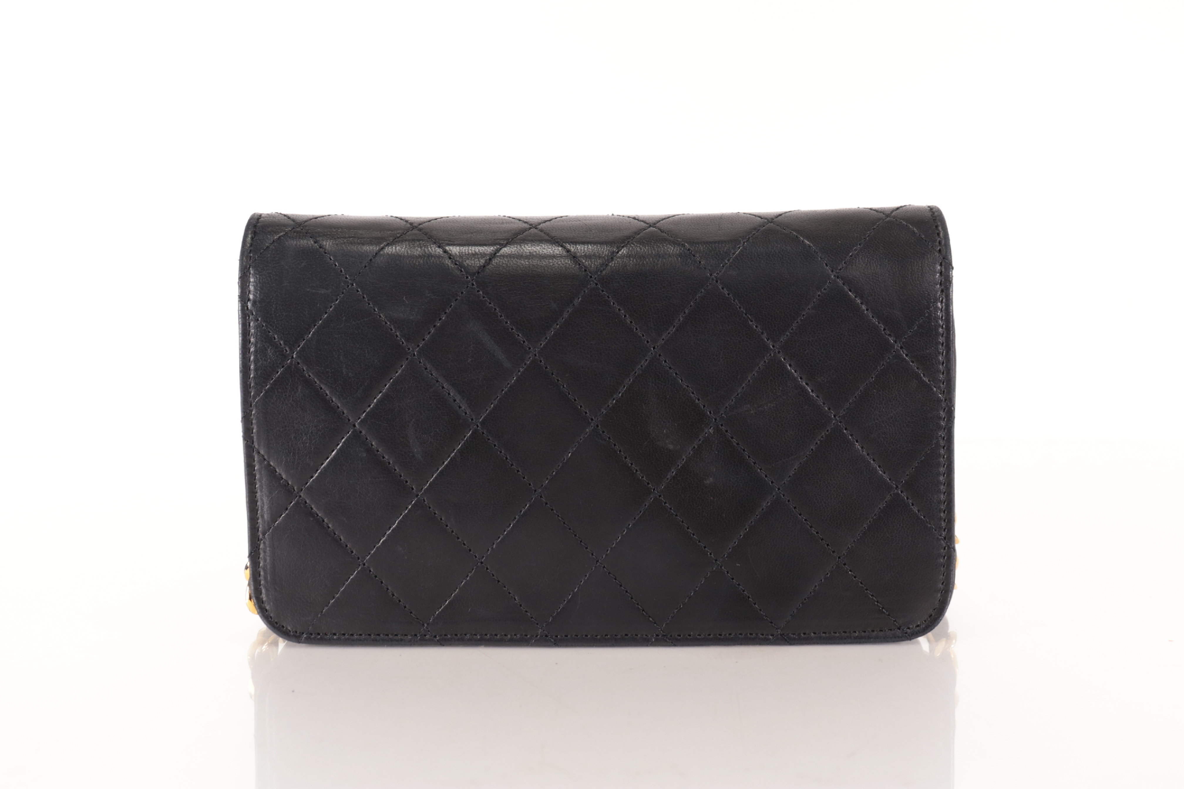 Full Flap Push Lambskin Chain Shoulder Bag (Serial Number 0) — view 3