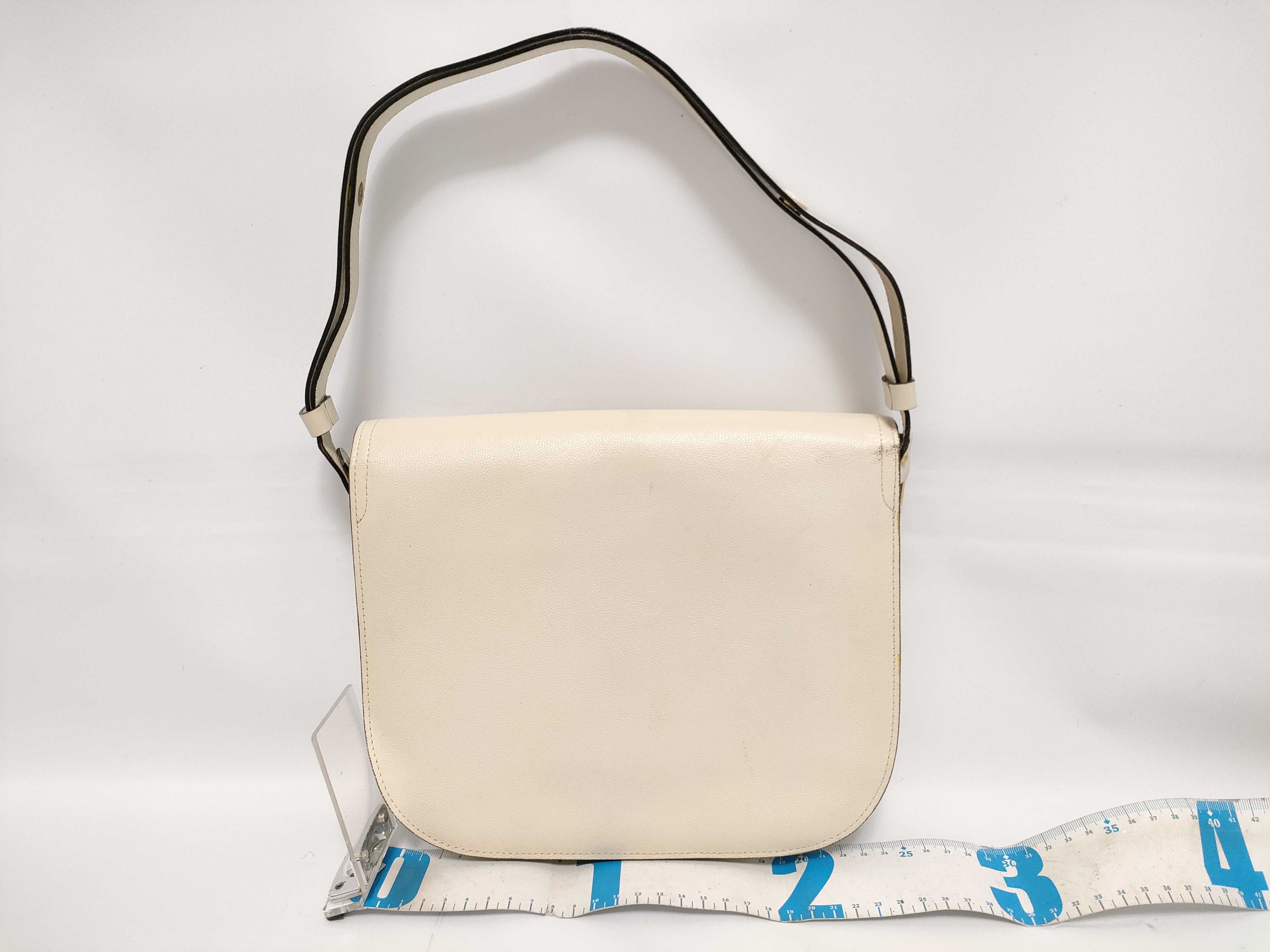 Leather YSL Logo Shoulder Bag — view 2