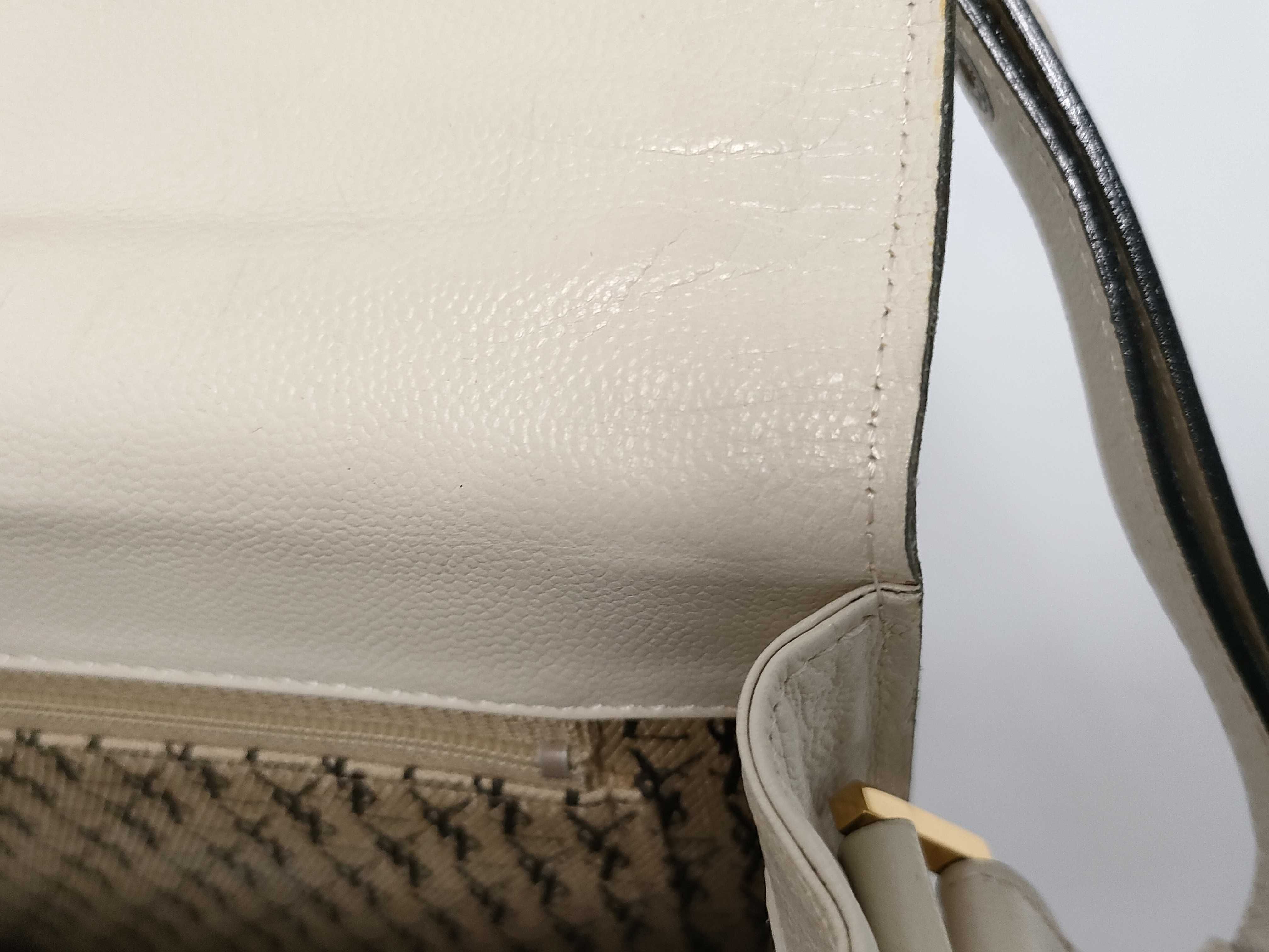 Leather YSL Logo Shoulder Bag — view 11
