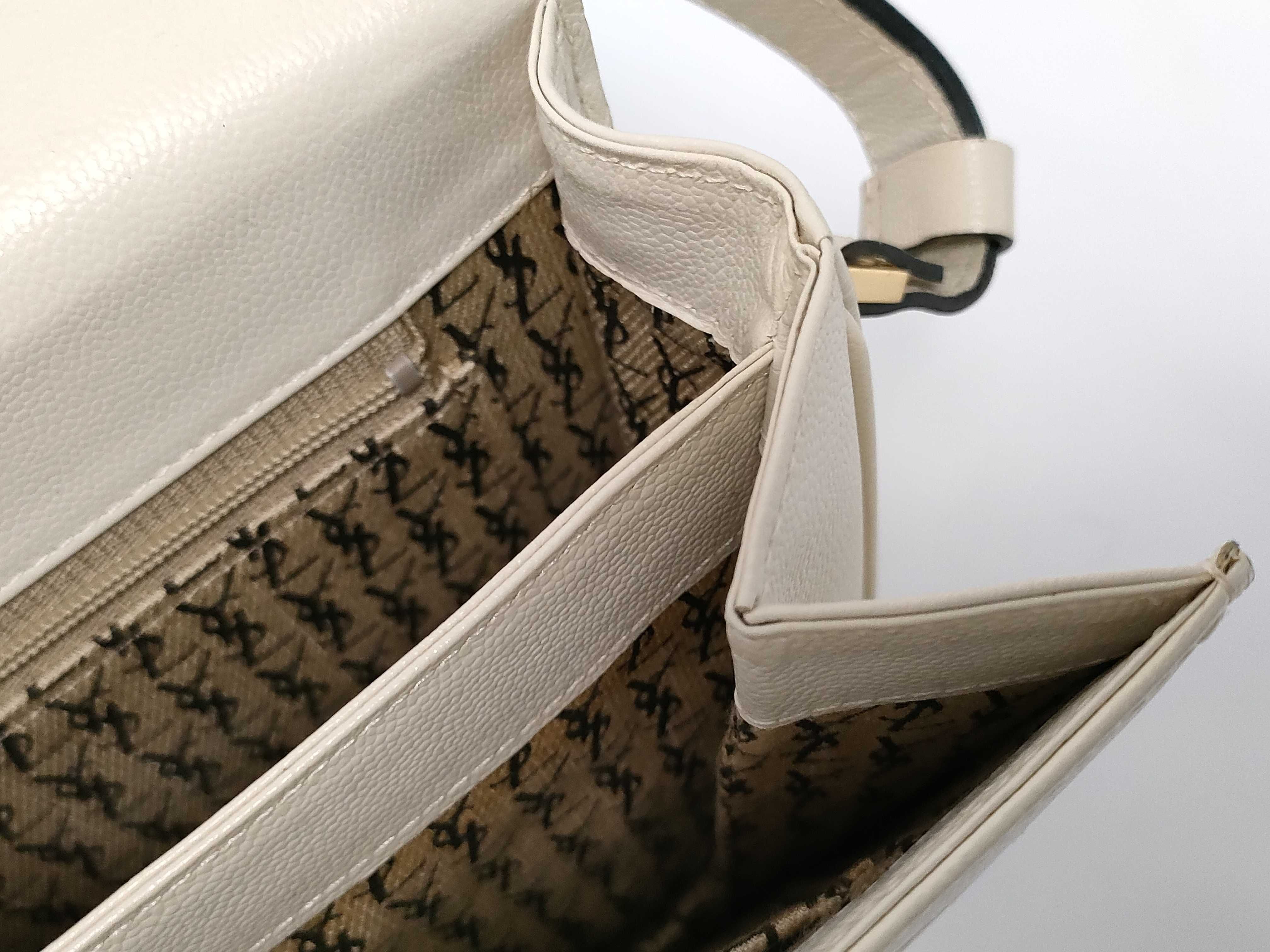 Leather YSL Logo Shoulder Bag — view 12