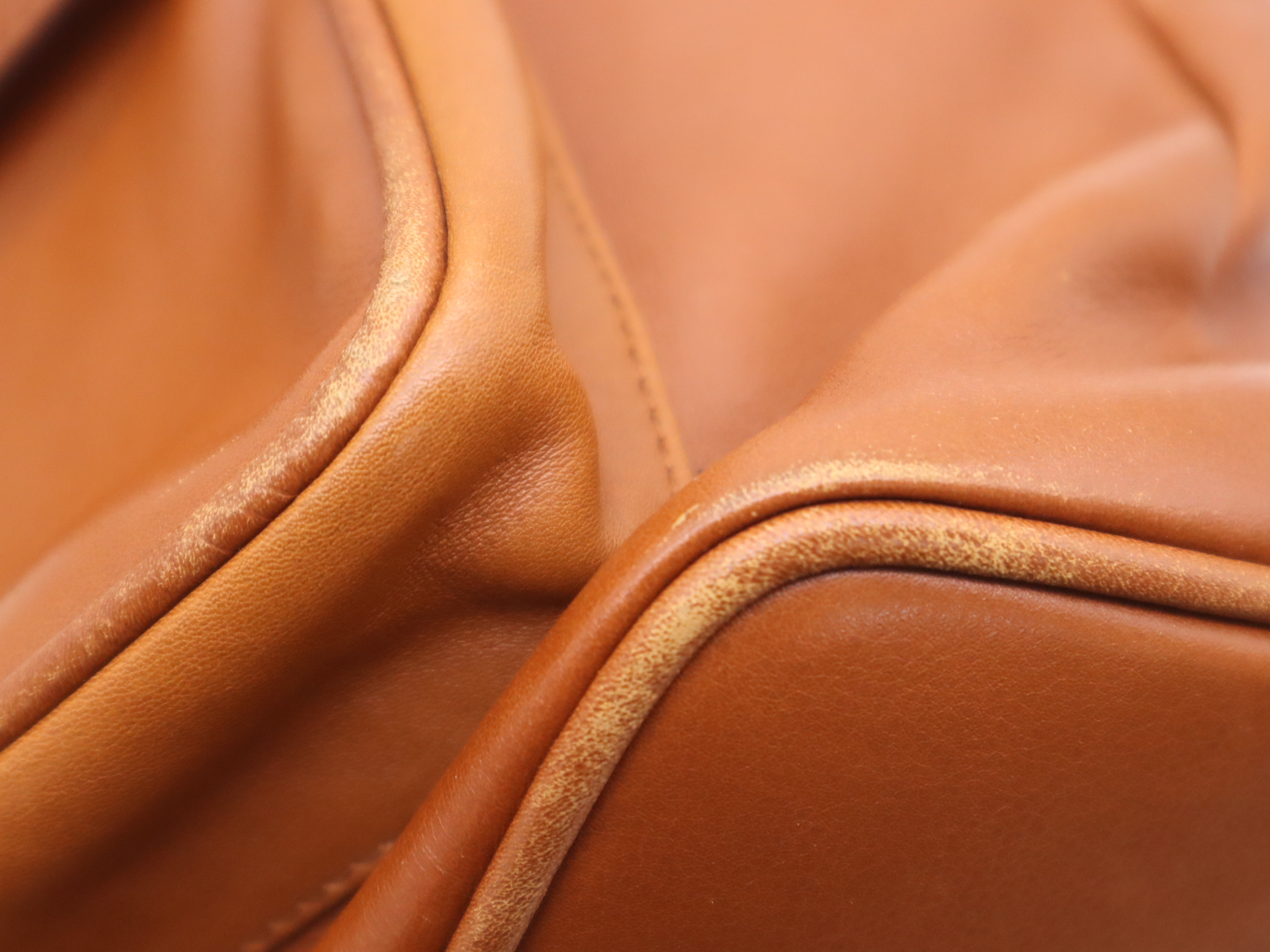 003-2058-0016 Leather Bamboo Backpack Brown Gold Hardware Backpack — view 13