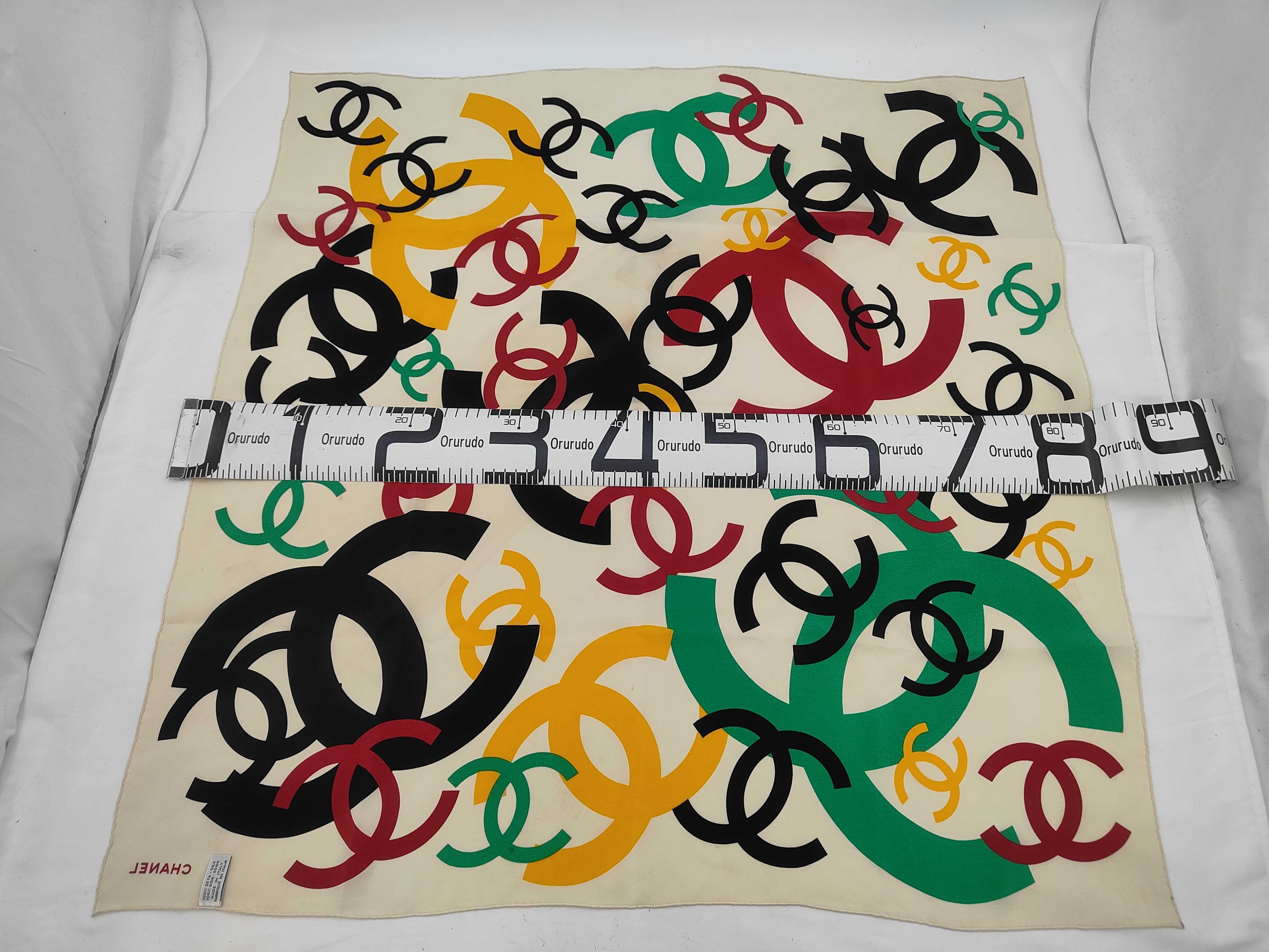 Coco Mark Large Silk Scarf with Tag, Other Accessories — view 2