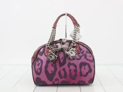 Gambler Dice Bowler Canvas x Snakeskin Pink x Multicolor