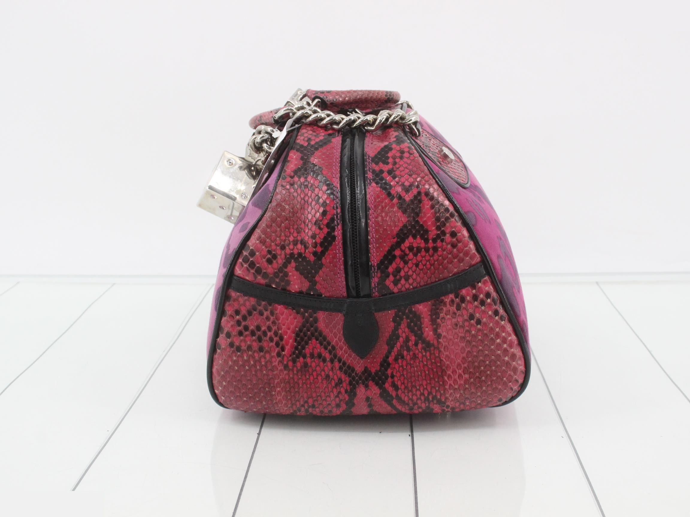 Gambler Dice Bowler Canvas x Snakeskin Pink x Multicolor — view 3