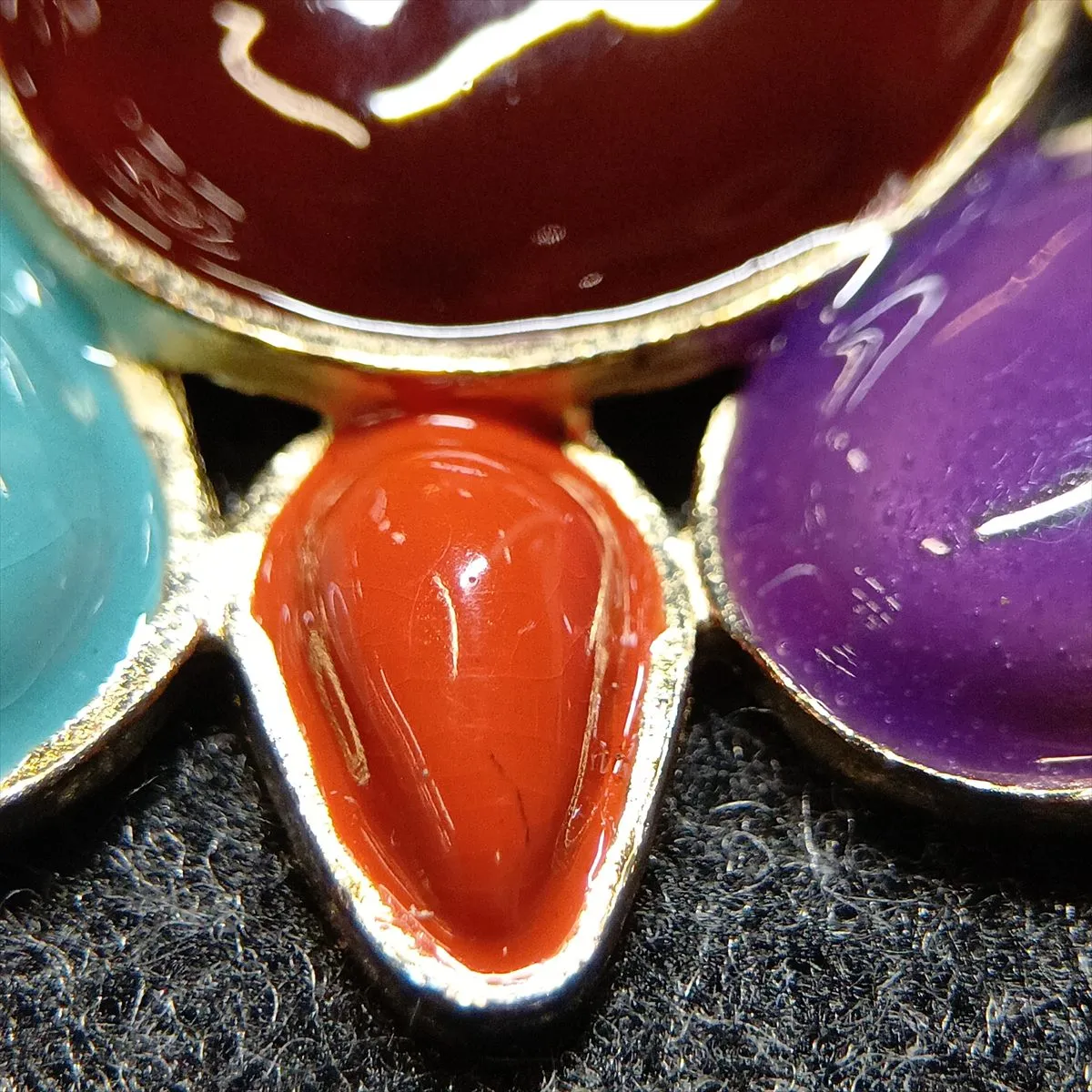 Coco Mark 07A Necklace GP x Colored Stone Gold x Multicolor — view 7