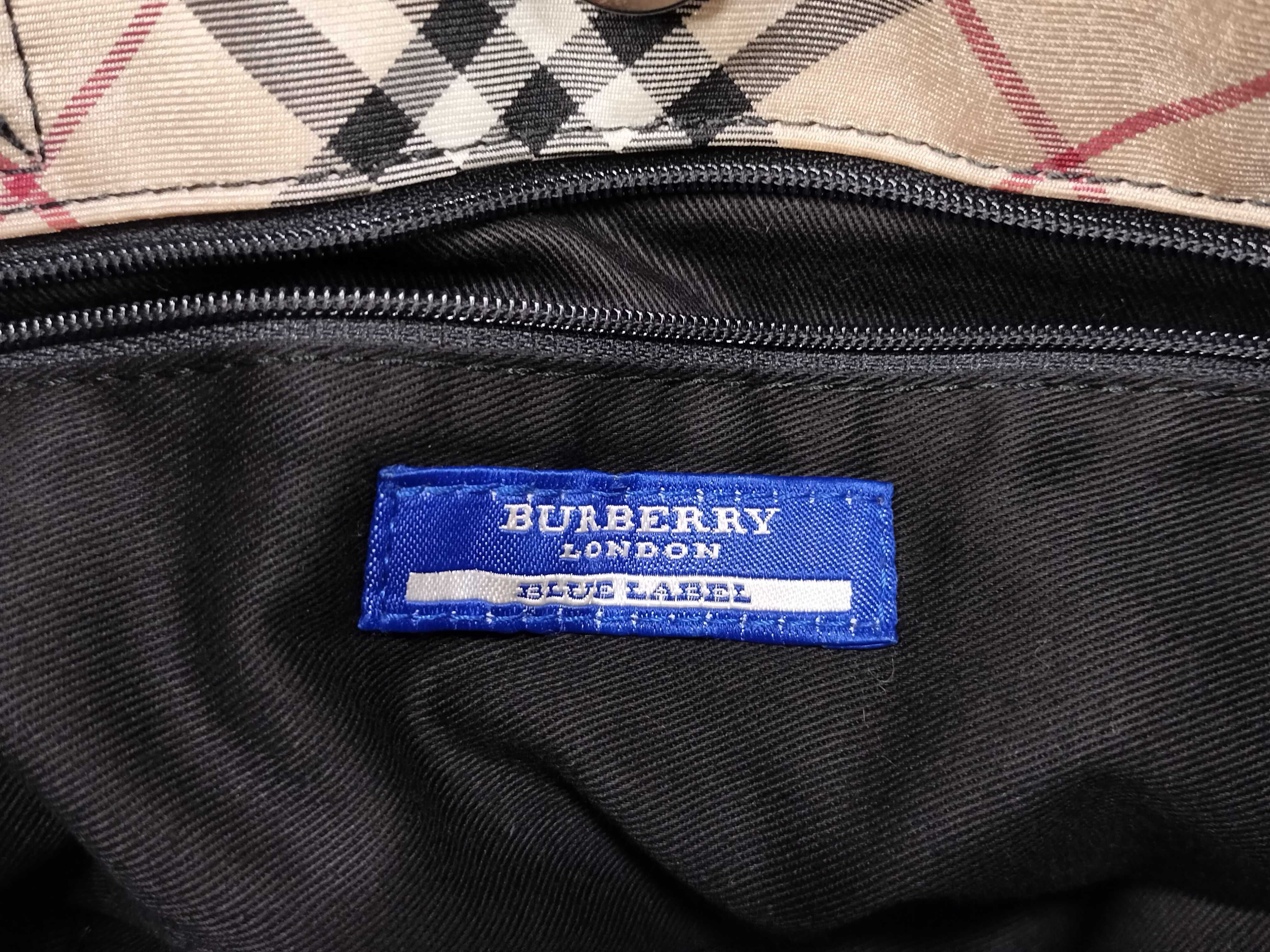 Blue Label Burberry Tote Bag Check Tote Bag — view 11