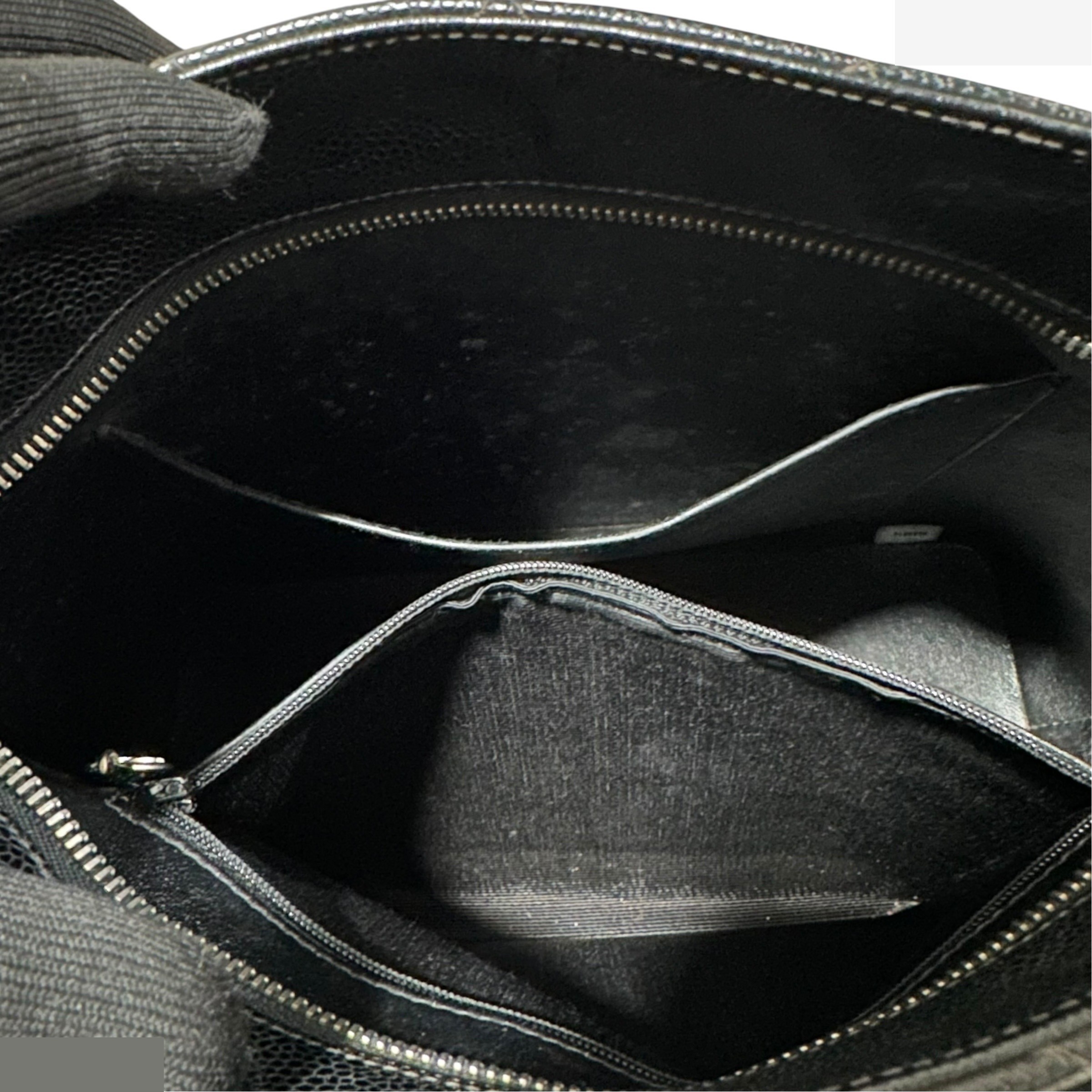 Matelassé Tote Bag, Caviar Leather, Reissue, Coco Mark — view 11