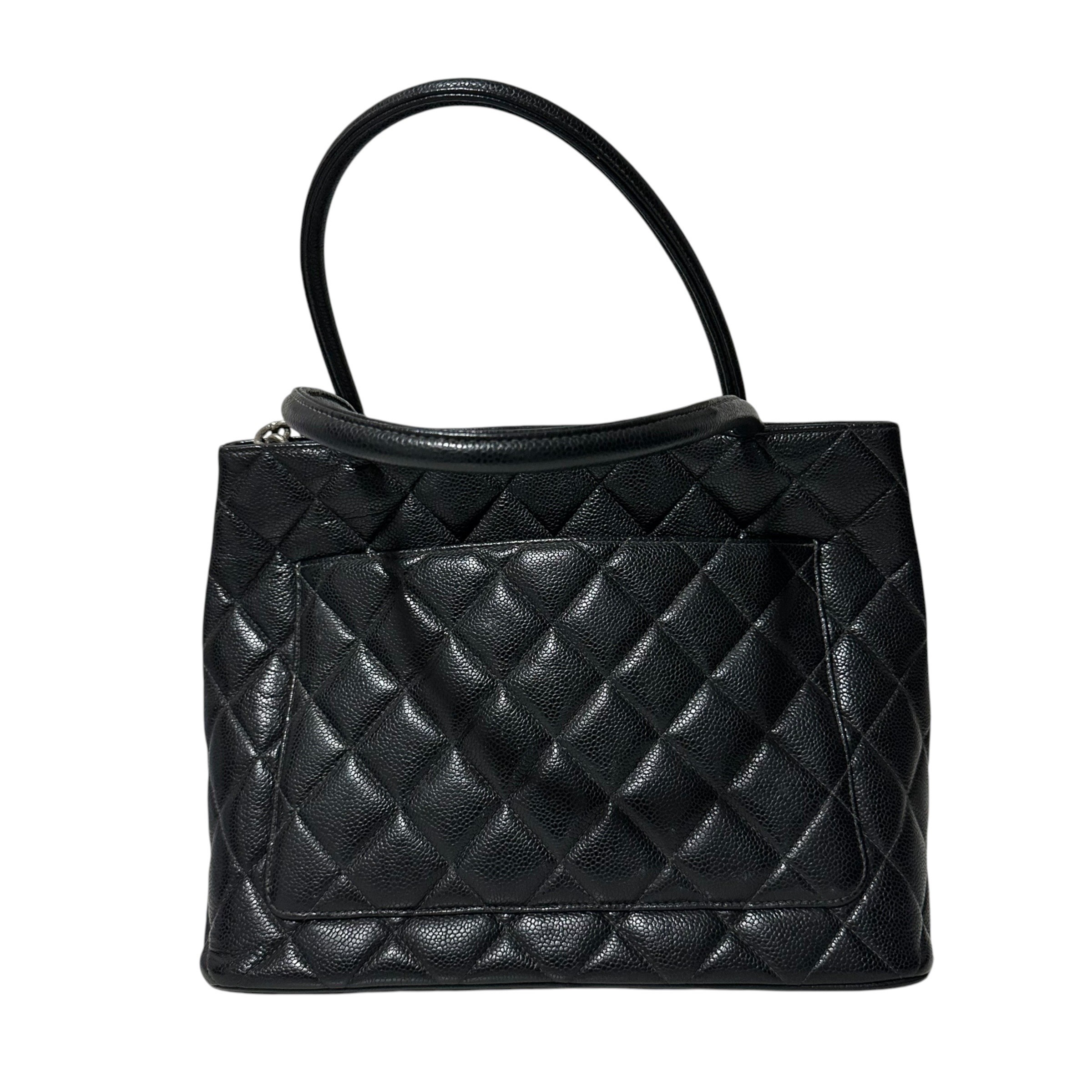 Matelassé Tote Bag, Caviar Leather, Reissue, Coco Mark — view 4