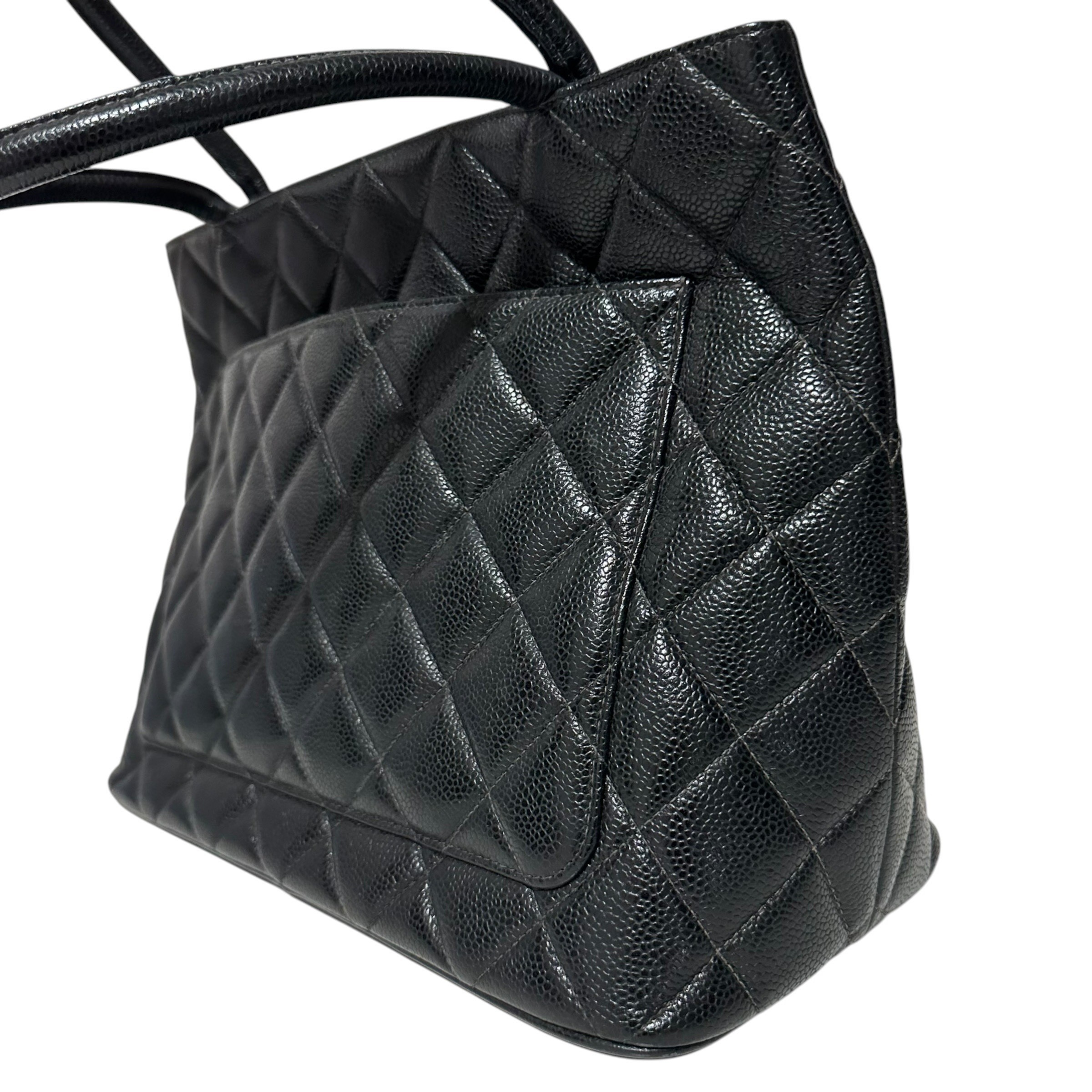 Matelassé Tote Bag, Caviar Leather, Reissue, Coco Mark — view 5