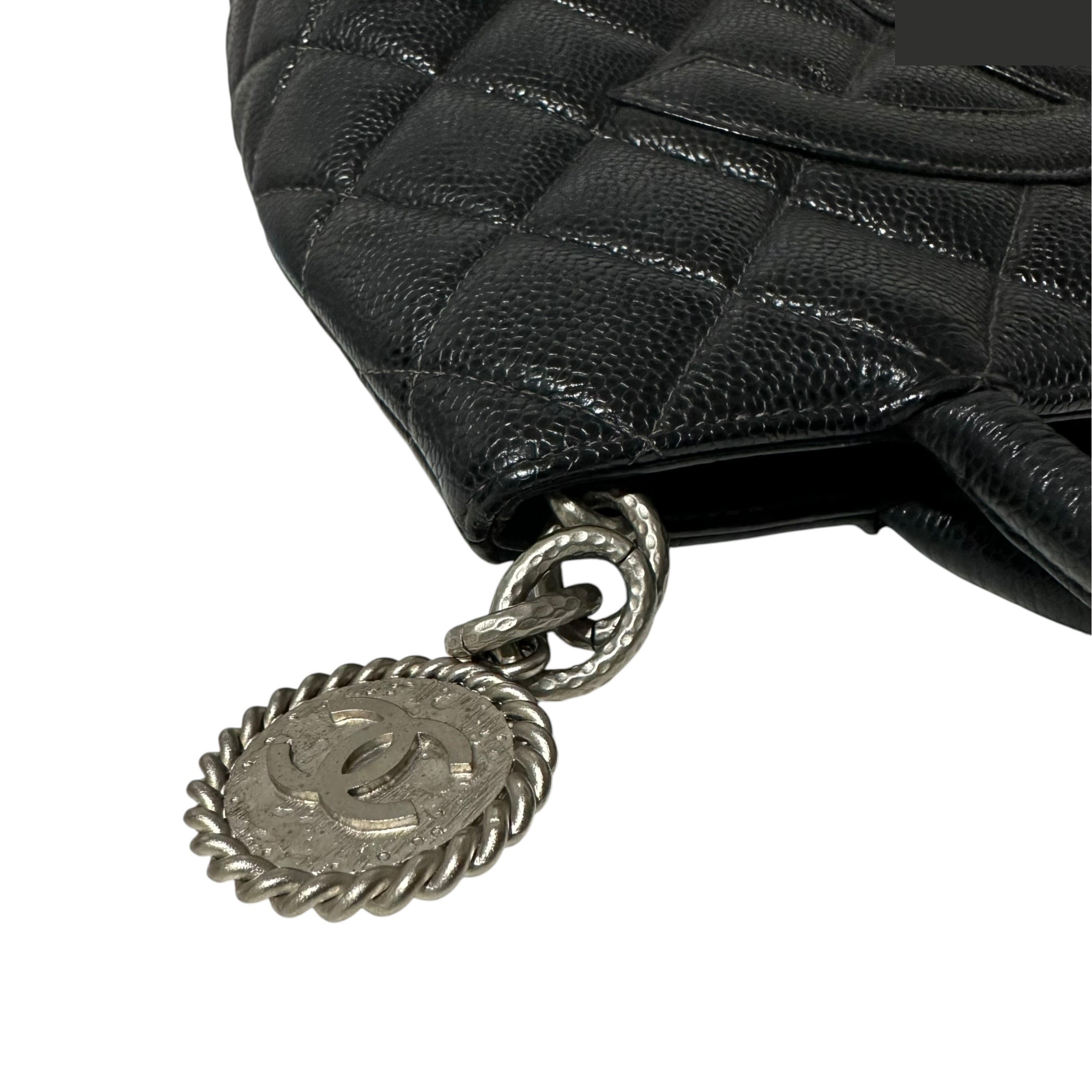 Matelassé Tote Bag, Caviar Leather, Reissue, Coco Mark — view 7