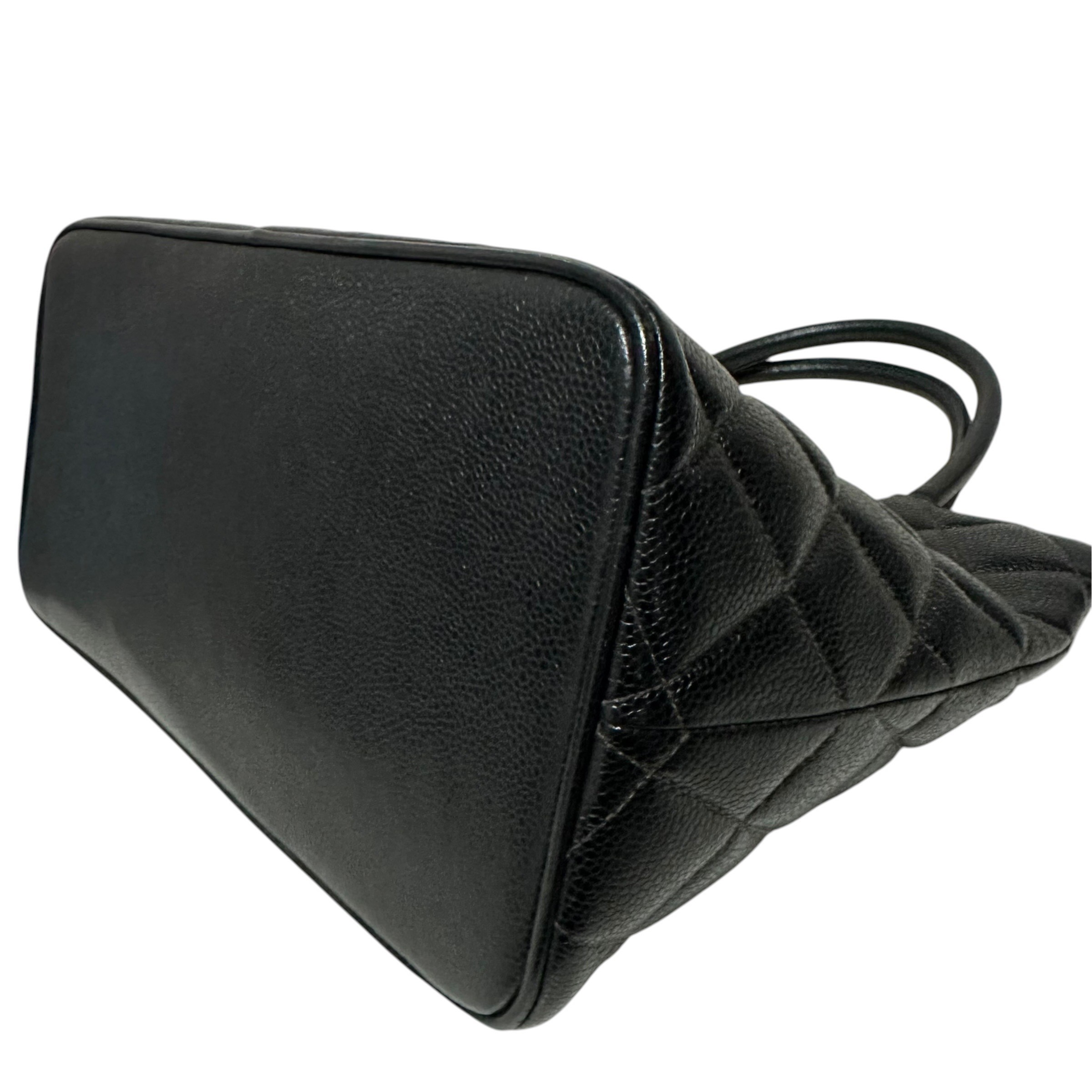 Matelassé Tote Bag, Caviar Leather, Reissue, Coco Mark — view 9