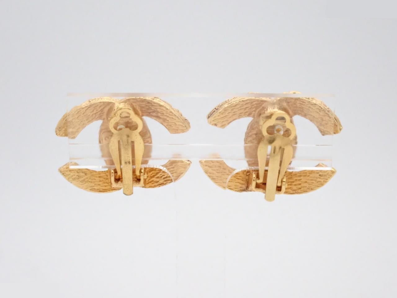 Coco Mark Gold Earrings — view 2