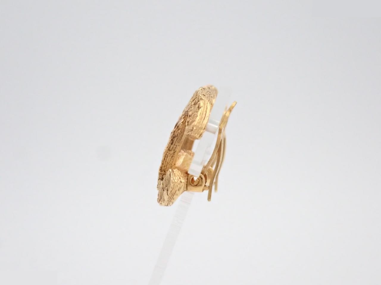 Coco Mark Gold Earrings — view 3