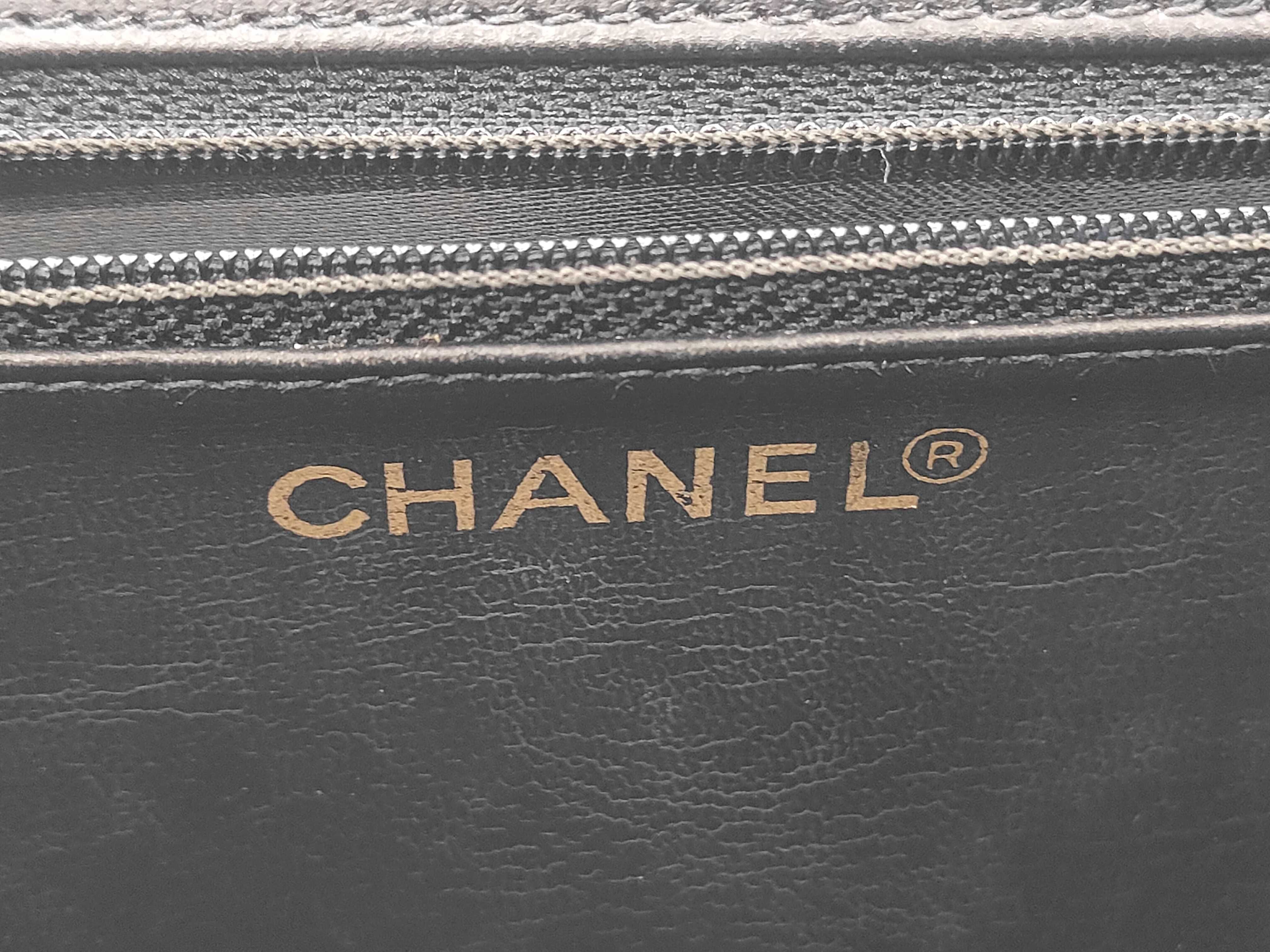 Caviar Skin Vanity Bag 2-Way Handbag Black Strap Series 3 Handbag — view 12