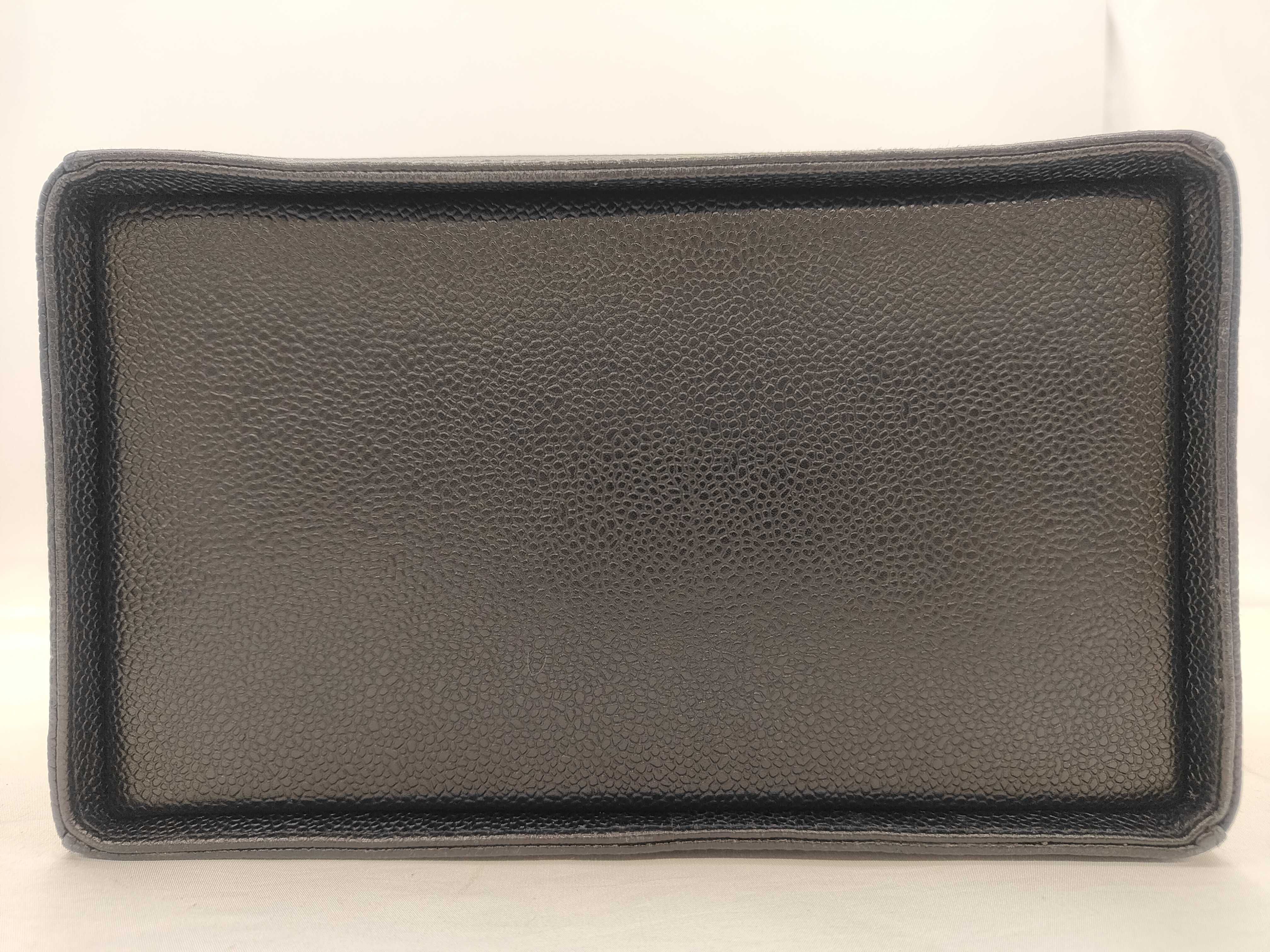 Caviar Skin Vanity Bag 2-Way Handbag Black Strap Series 3 Handbag — view 7