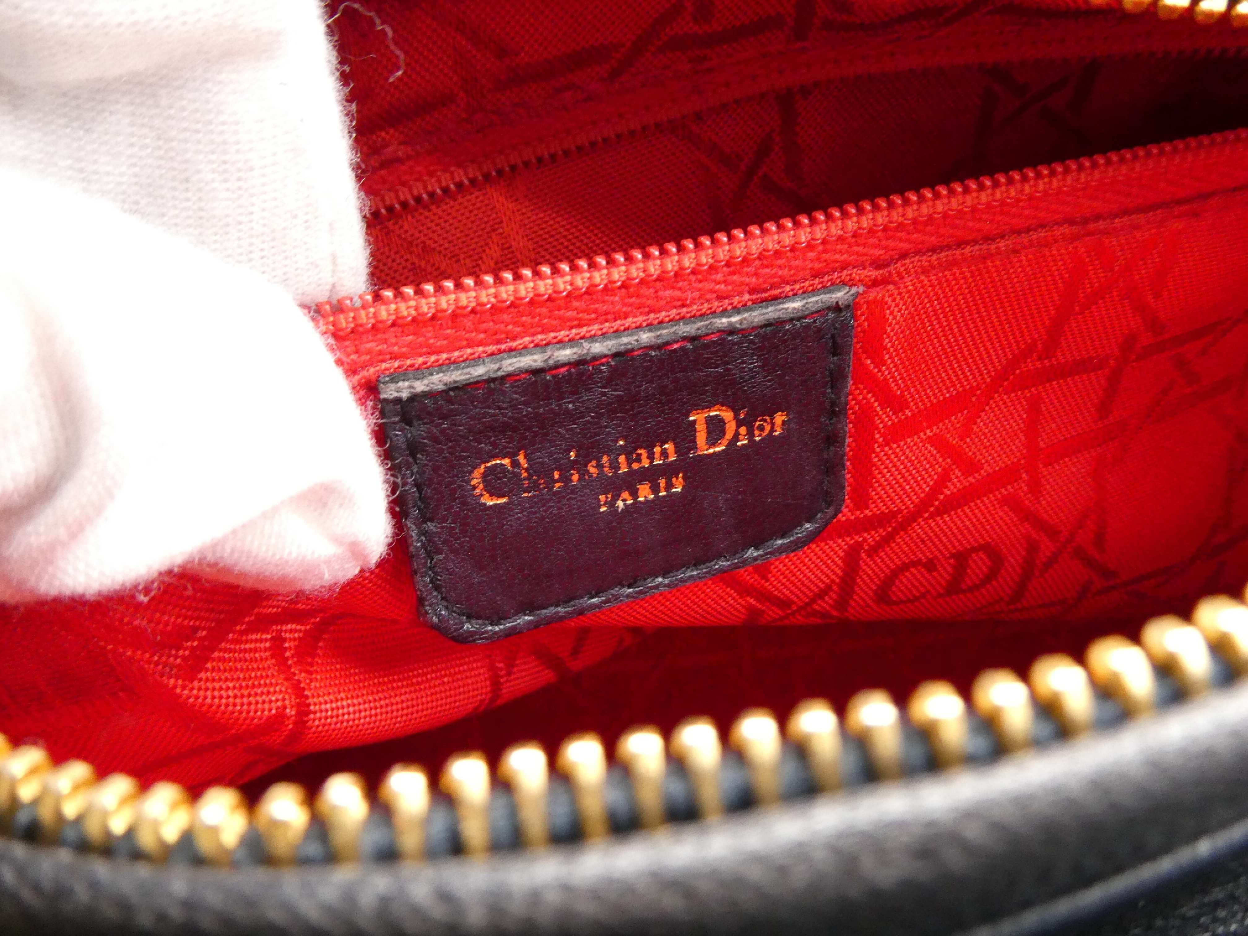 Lady Dior Cannage Suede Leather 2-Way Handbag — view 8