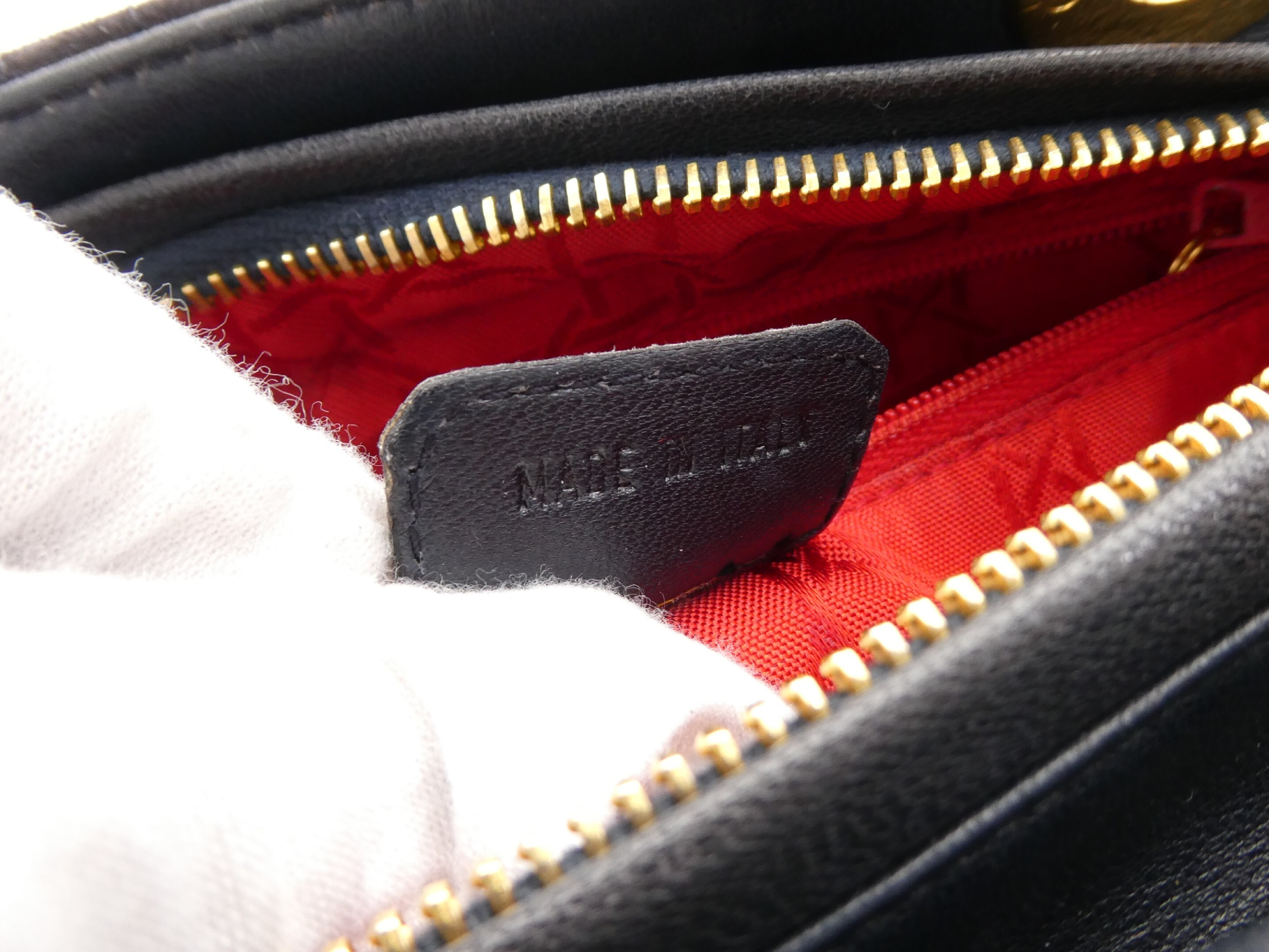 Lady Dior Cannage Suede Leather 2-Way Handbag — view 9