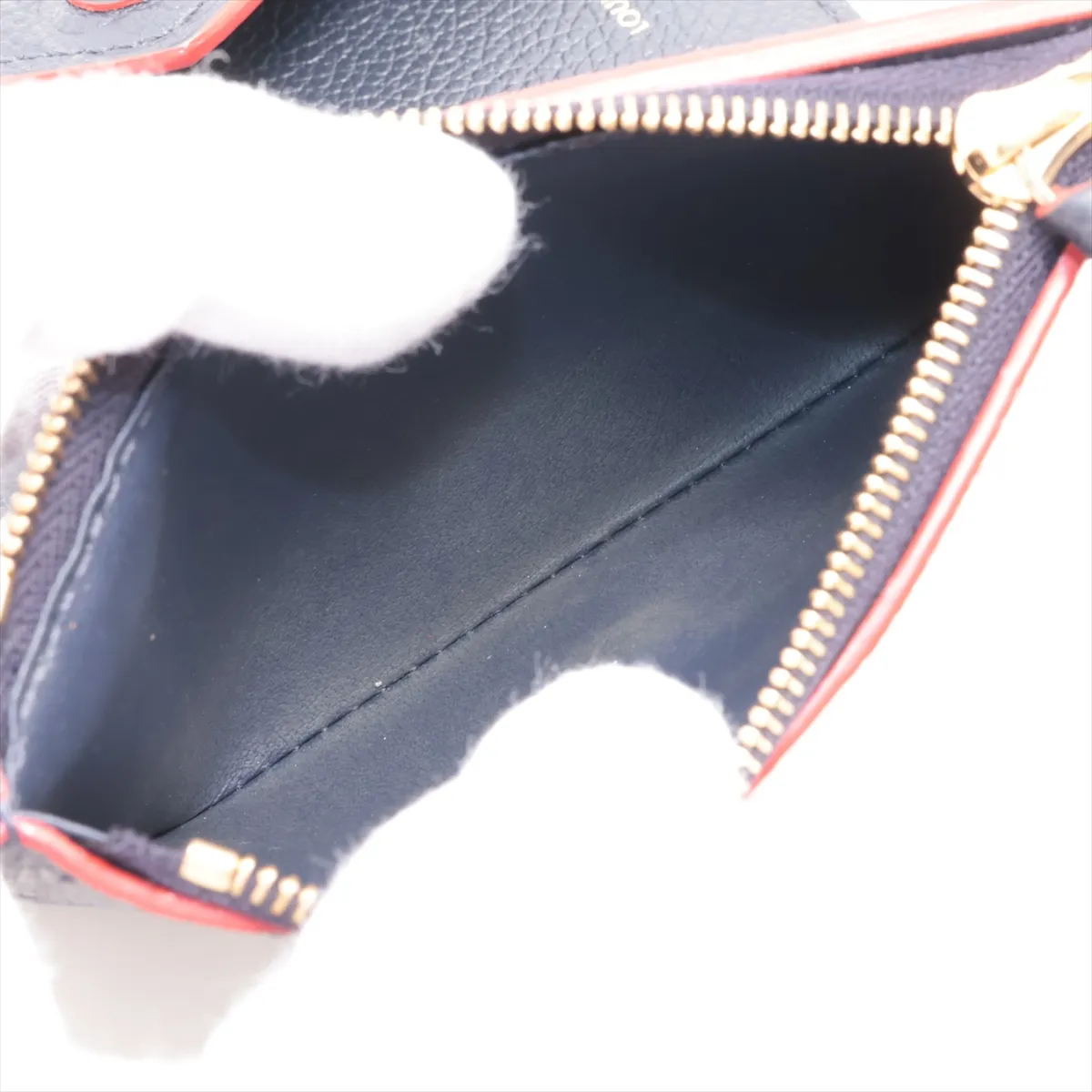 Empreinte Portefeuille Victorine M64577 Marine Rouge Compact Wallet RFID Reactive — view 6