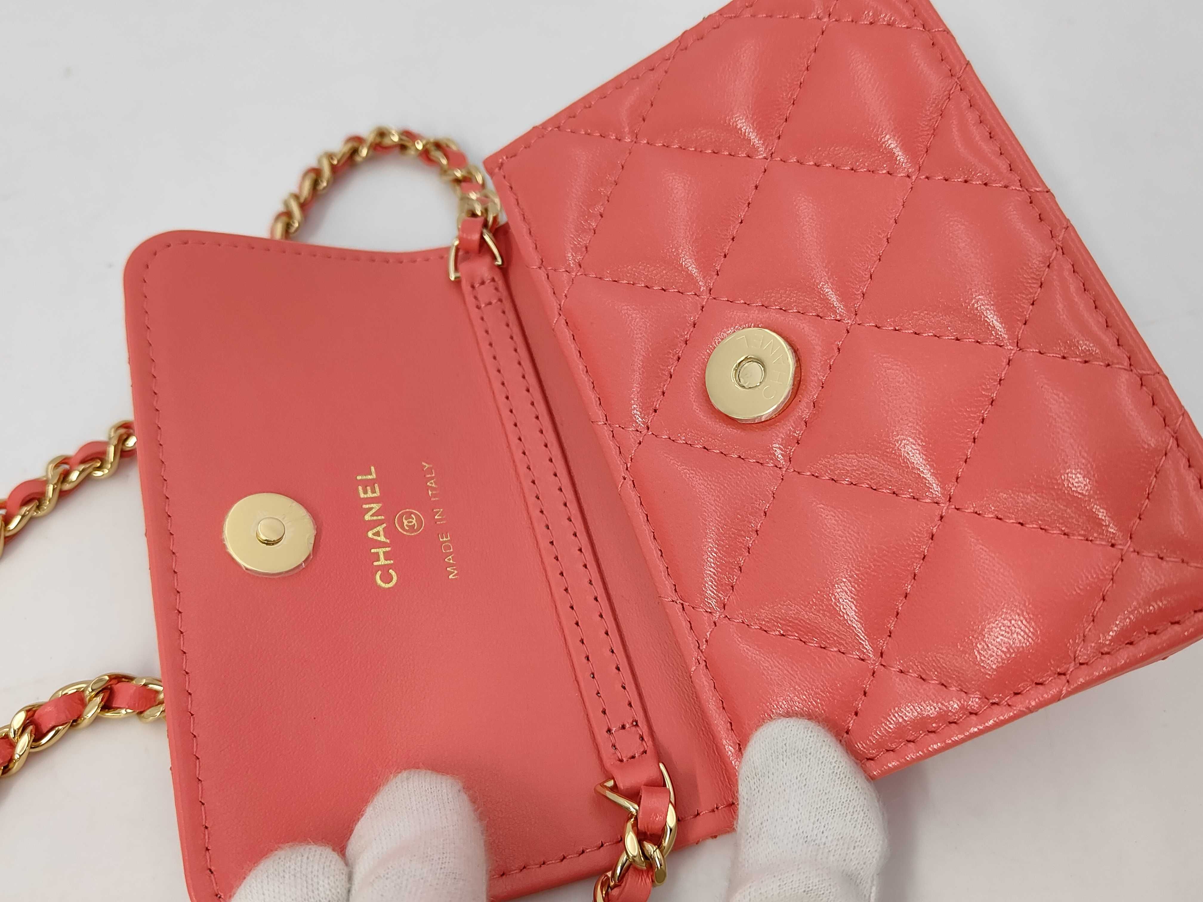 Chain Wallet Pink Push-Lock Random Shoulder Bag — view 6