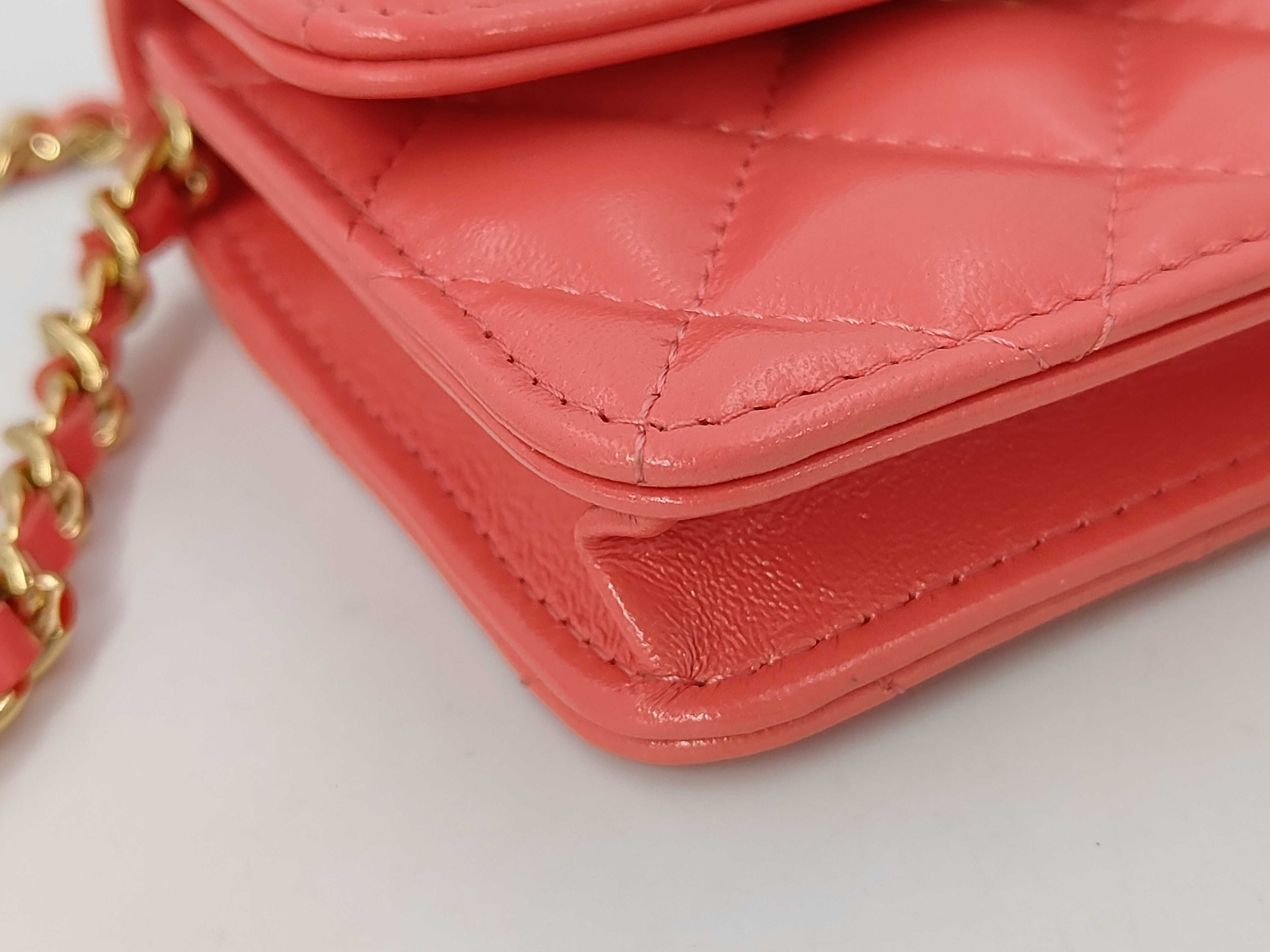 Chain Wallet Pink Push-Lock Random Shoulder Bag — view 7