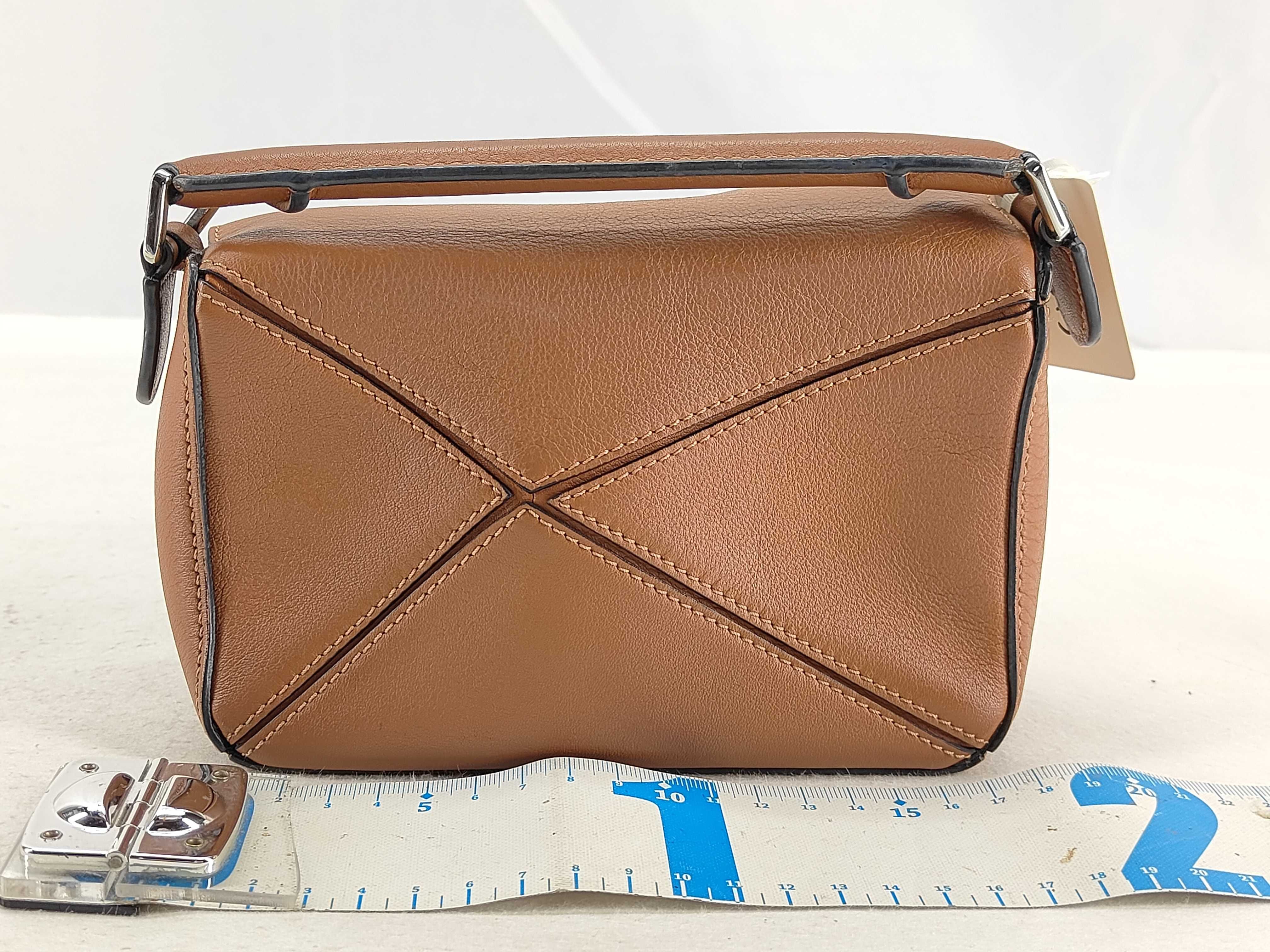TW- MINI PUZZLE TAN LEATHER SHOULDER BAG (Handbag) — view 2