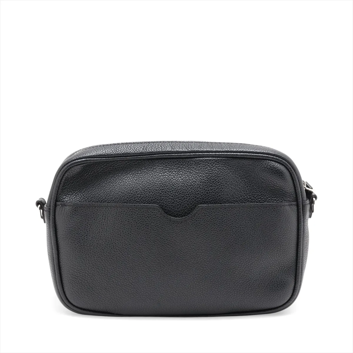 Cam 7M0286 Leather Shoulder Bag, Black — view 2