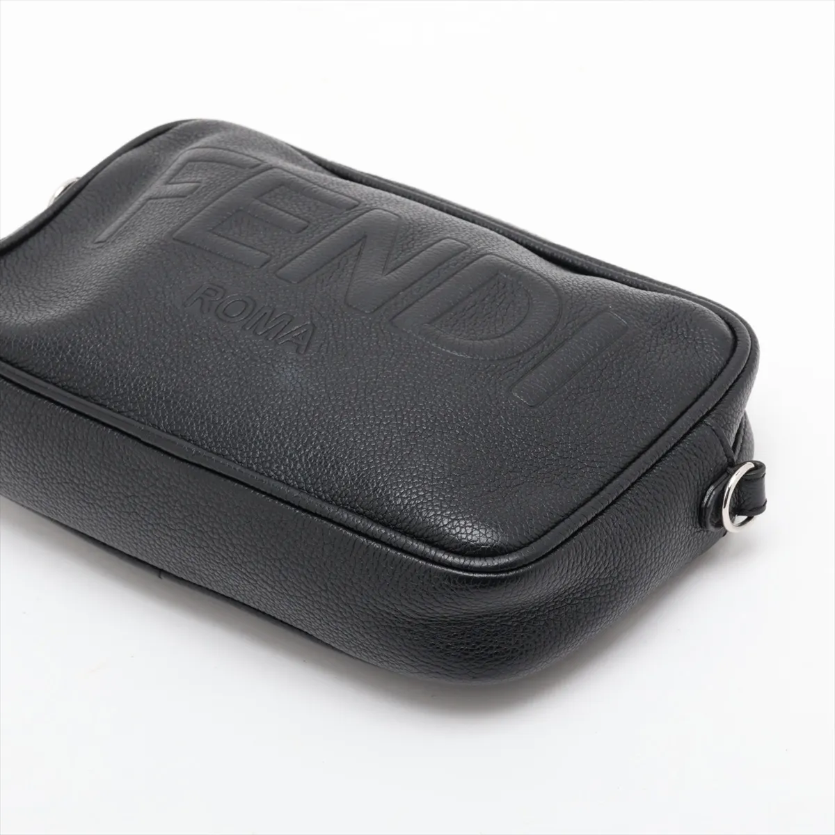 Cam 7M0286 Leather Shoulder Bag, Black — view 3