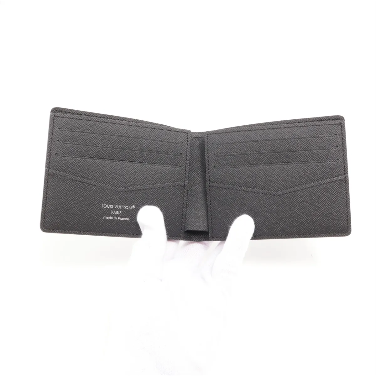 Monogram Eclipse Portefeuille Slender M62294 Black Compact Wallet RFID Reactive — view 3
