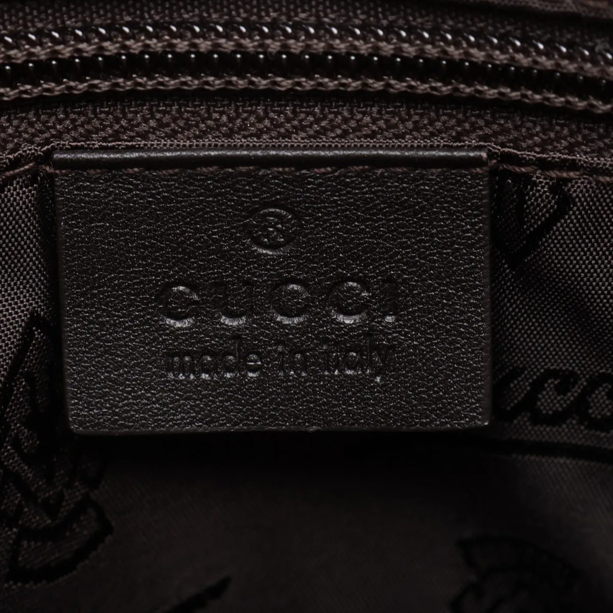 Guccissima 201446 Leather Shoulder Bag, Black — view 8