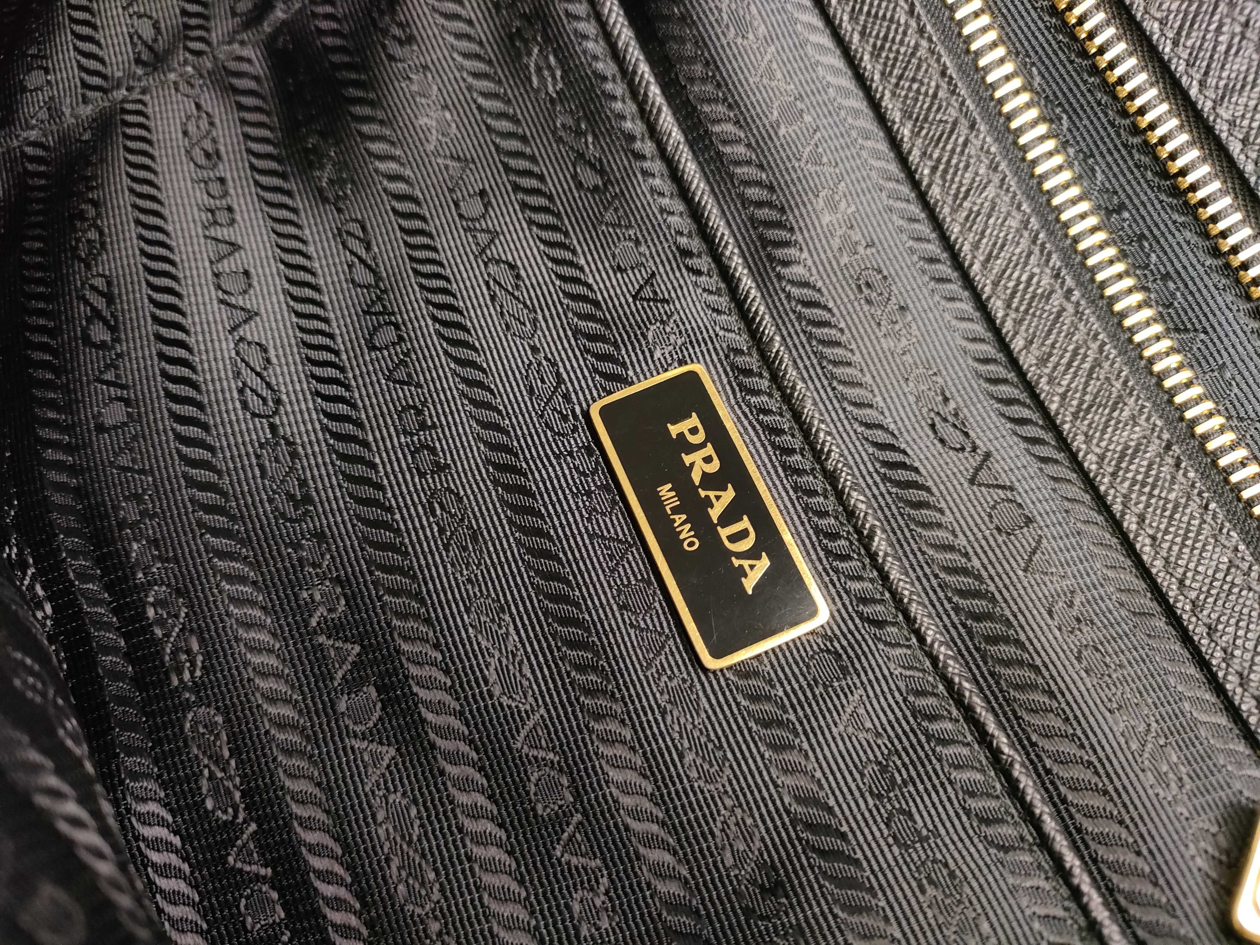 Nylon ID- Tessuto Nylon x Cowskin Tote bag Black 1BG253 Tote bag — view 12