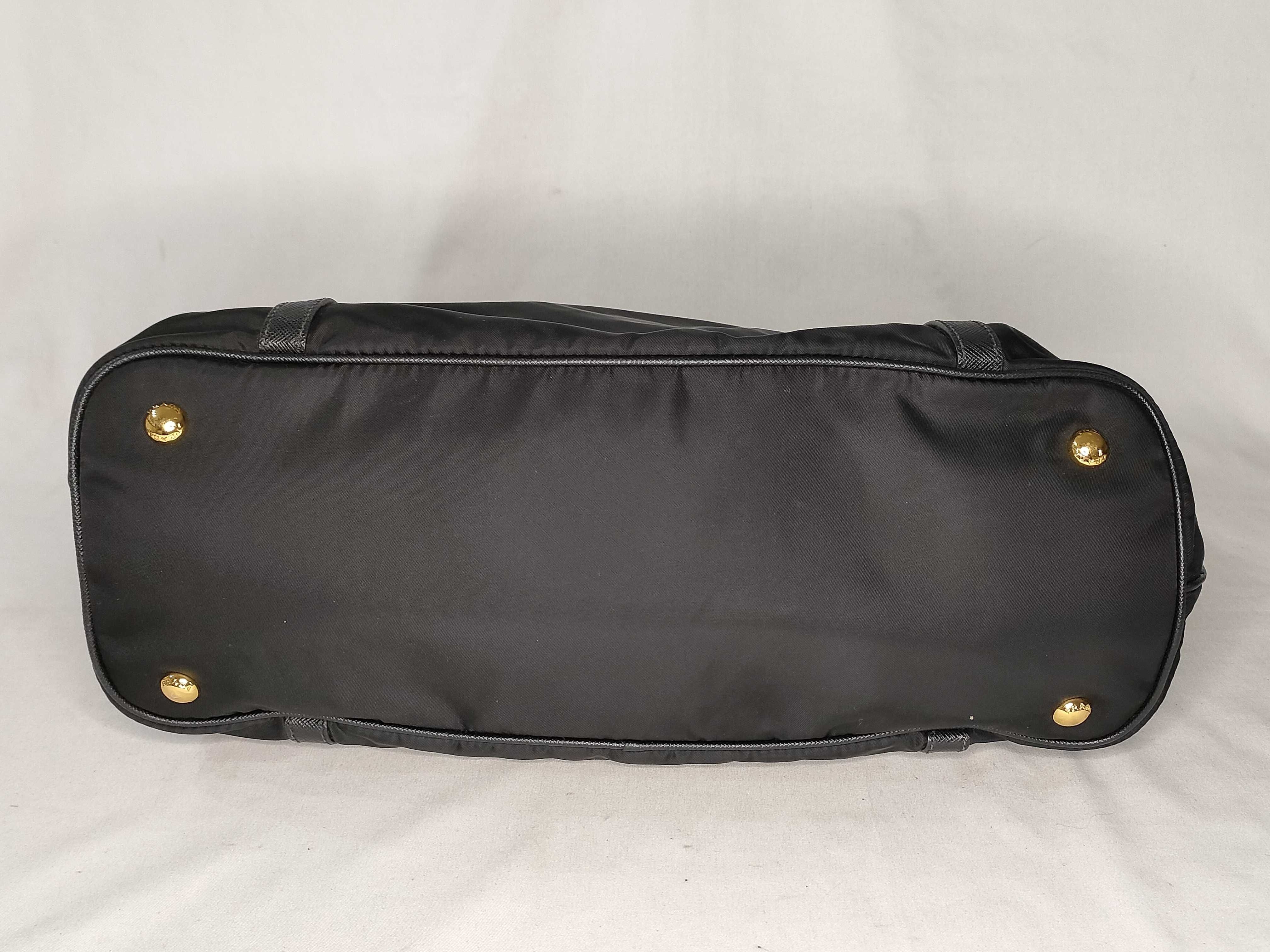 Nylon ID- Tessuto Nylon x Cowskin Tote bag Black 1BG253 Tote bag — view 8
