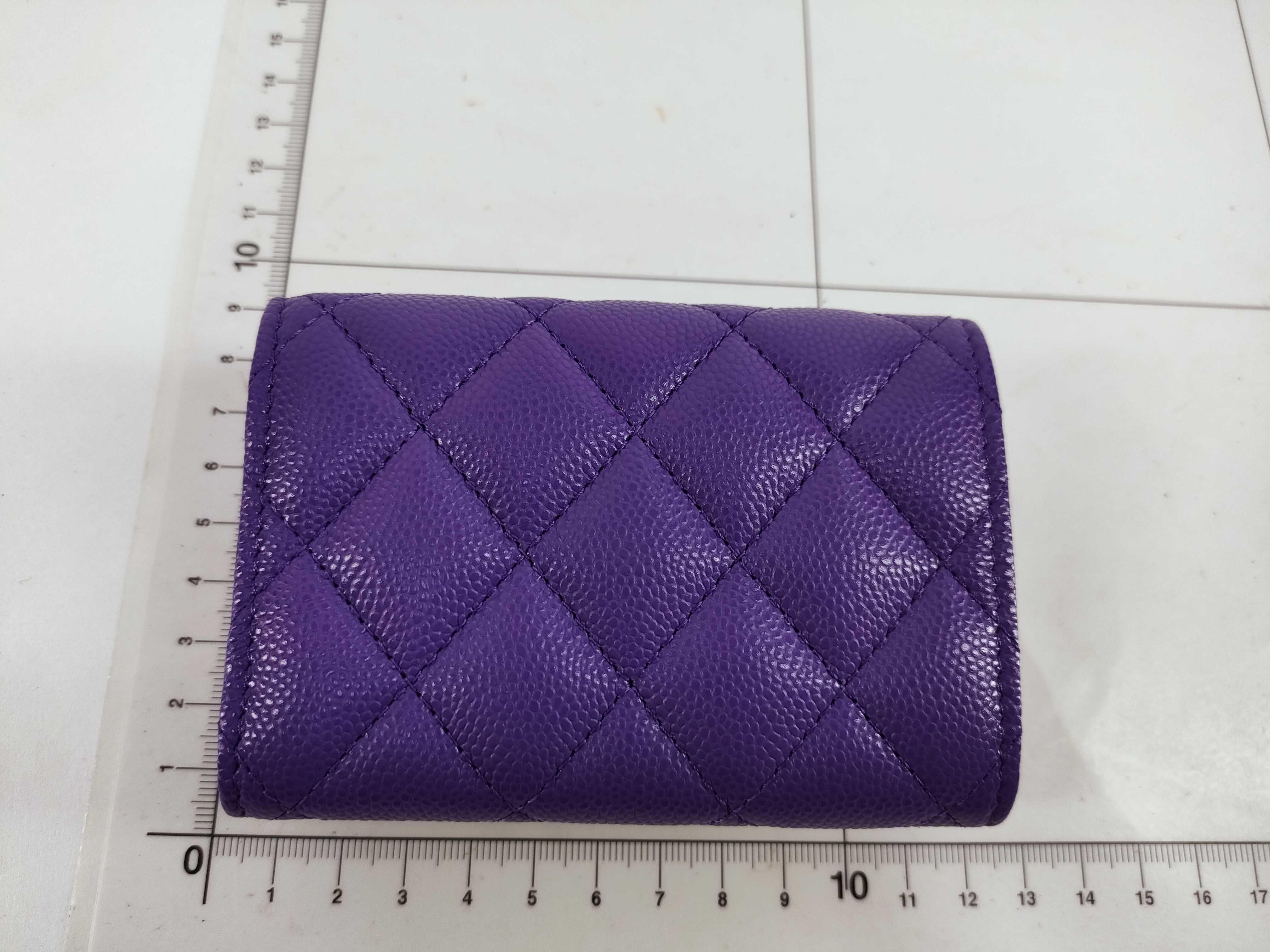 Caviar Skin Coco Mark Compact Wallet — view 2
