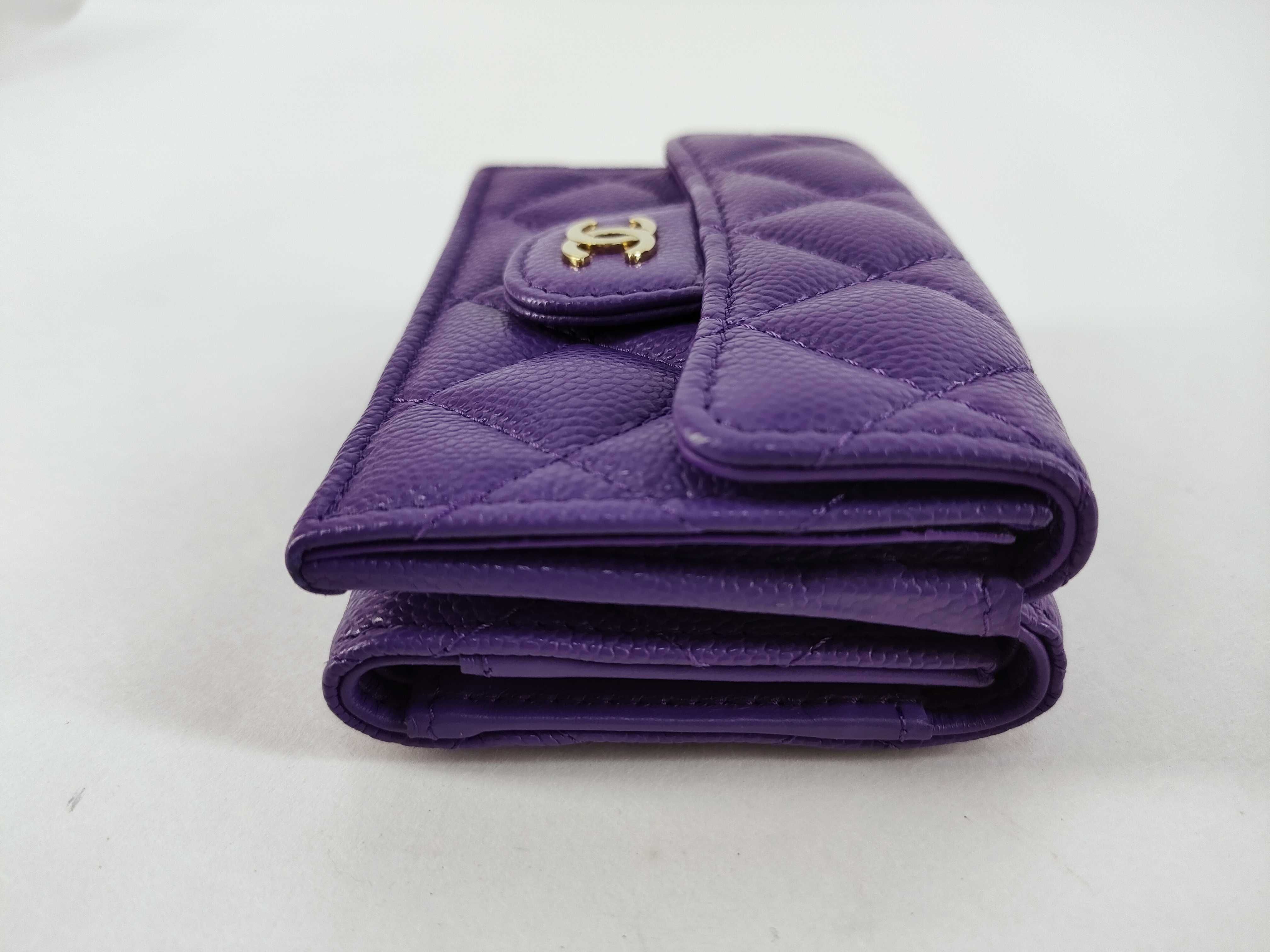 Caviar Skin Coco Mark Compact Wallet — view 4